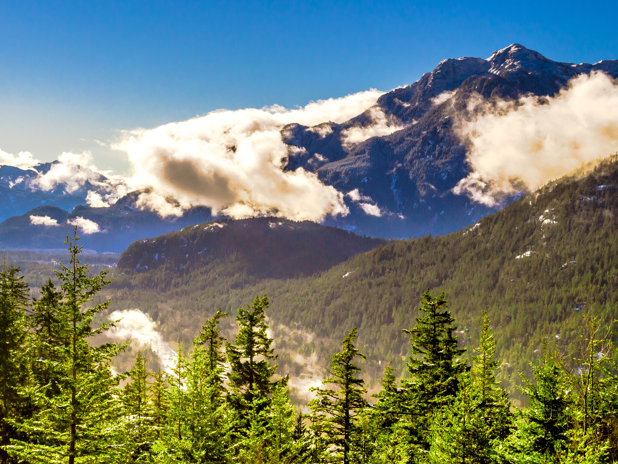 Olympus M.Zuiko Digital 14-42mm F3.5-5.6 II R sample photo. On top of a mountain in whistler, canada photography