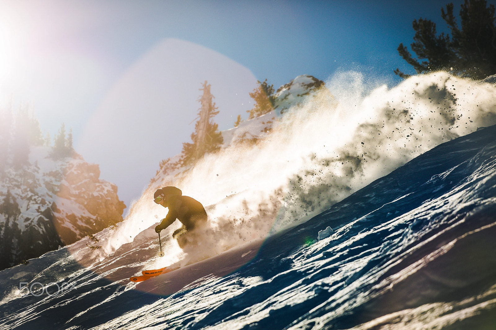 Canon EF 70-200mm F4L USM sample photo. Shredding in alta photography