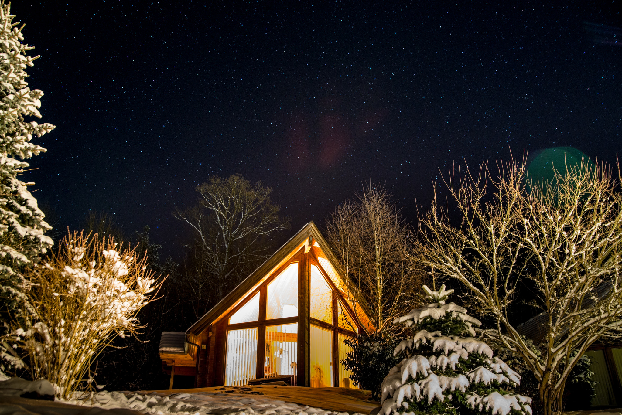 Nikon D610 sample photo. Winter at night photography