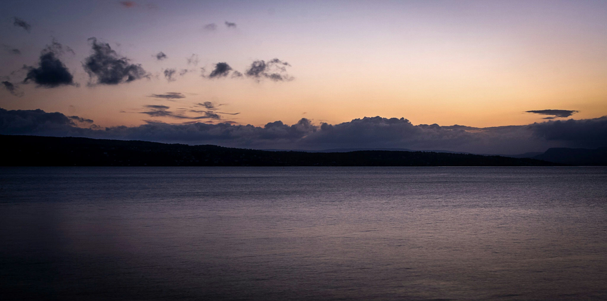 Canon EOS 40D sample photo. Evening over oslo fjord photography