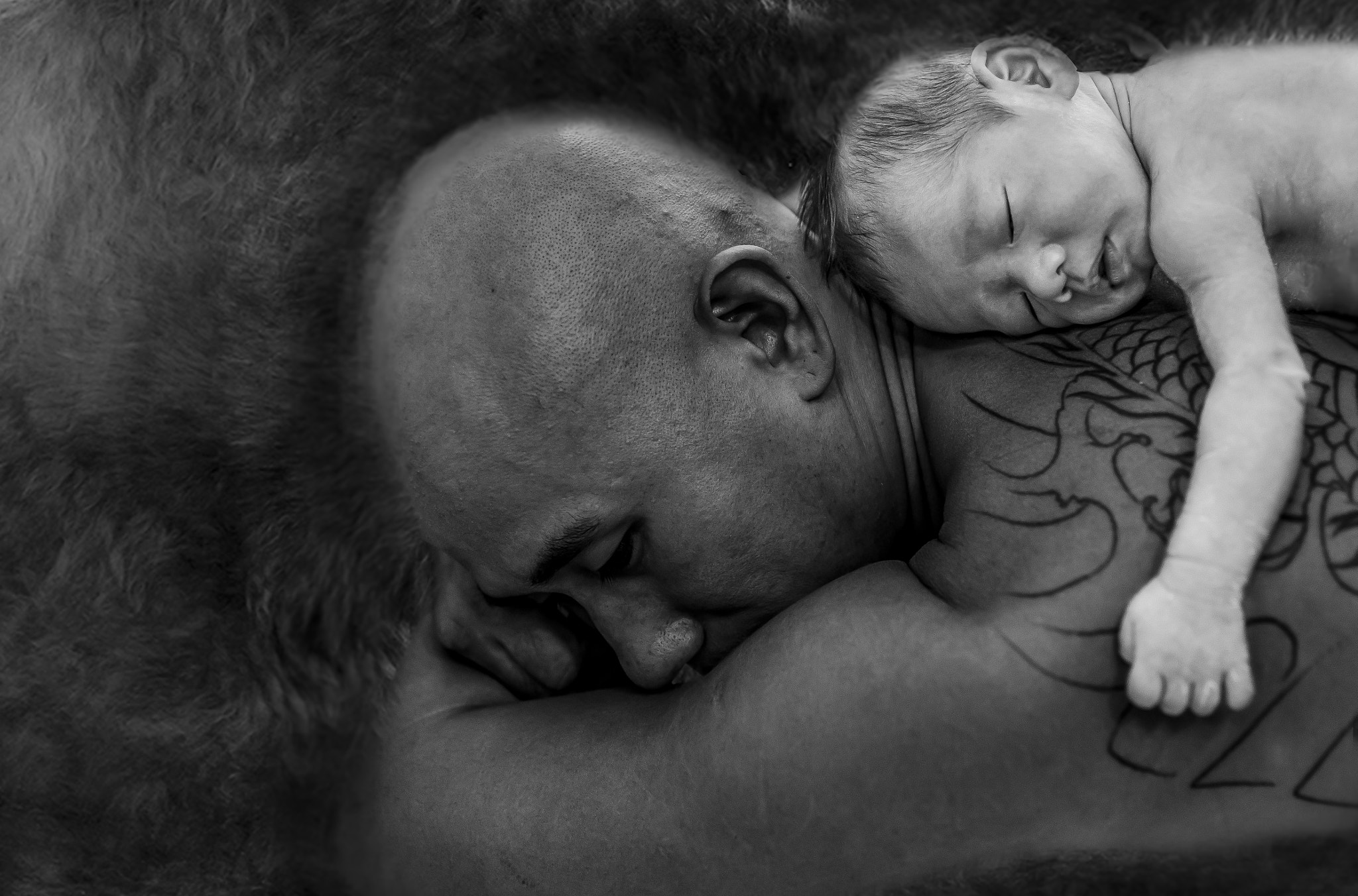 Sony SLT-A99V sample photo. New born and father photography