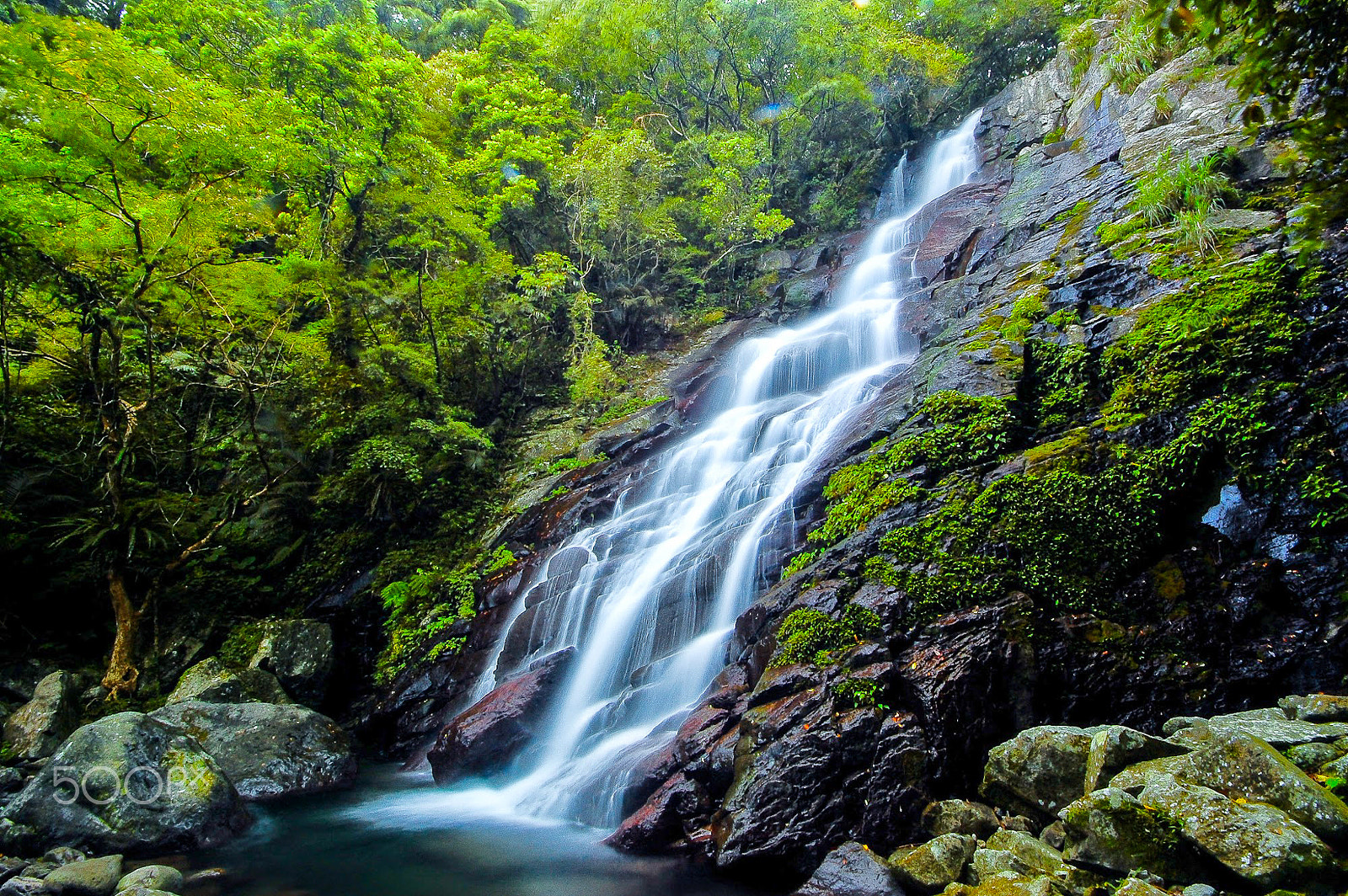 Nikon D40 sample photo. Waterfall photography