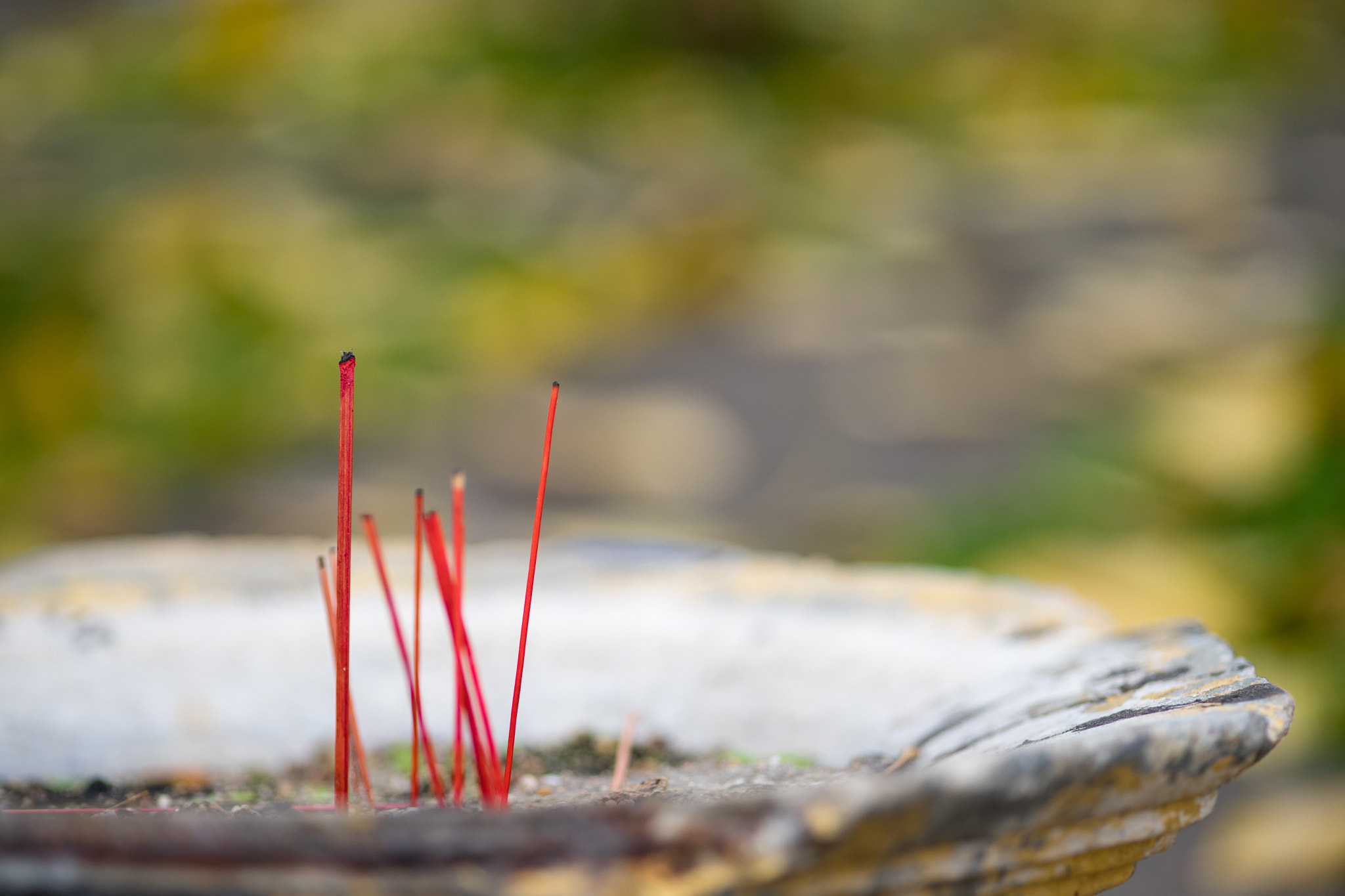 Sony a7 + Sigma 105mm F2.8 EX DG Macro sample photo. Incense stick photography