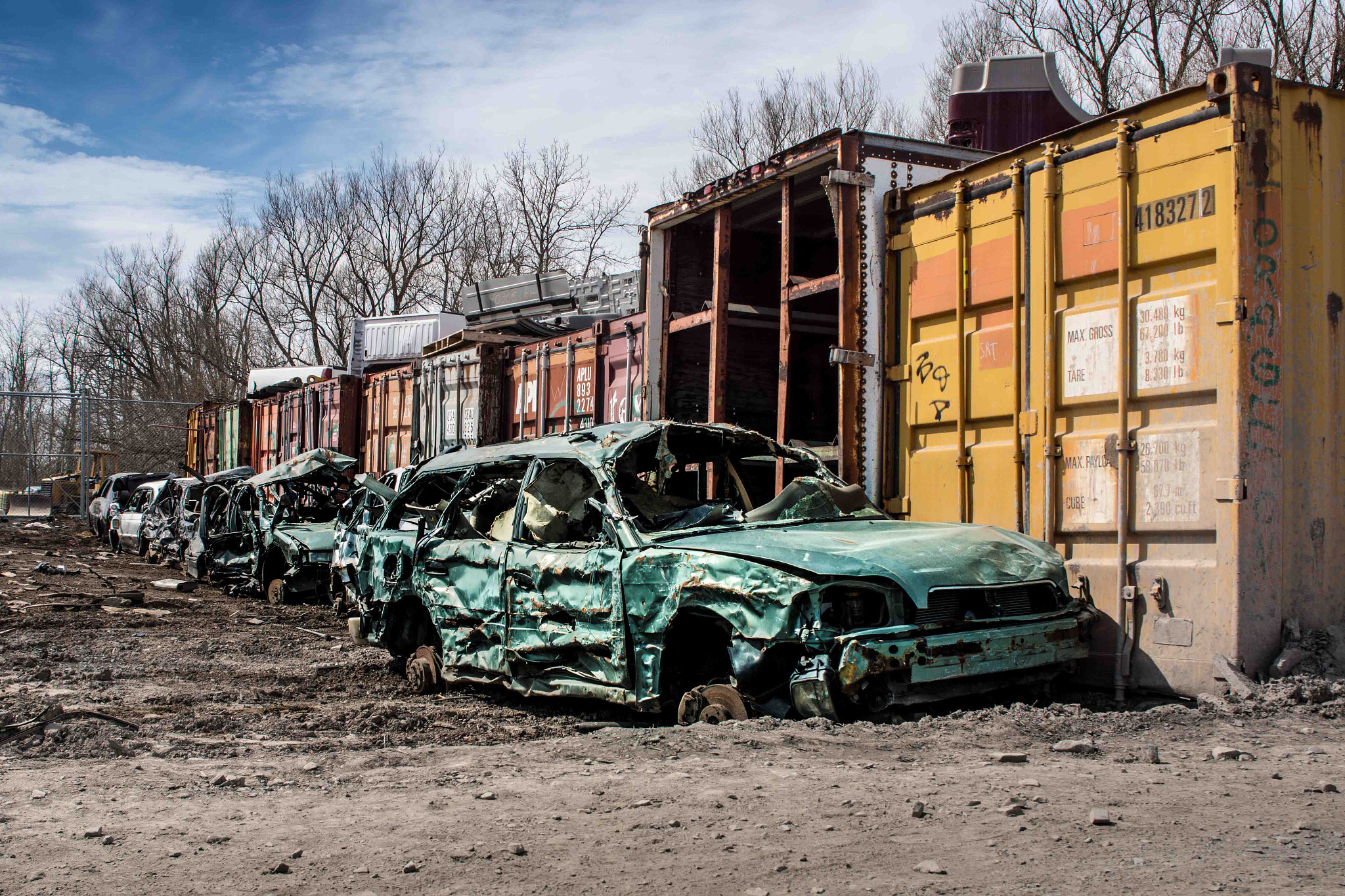 Sony SLT-A77 + 24-70mm F2.8 sample photo. Wreckage line photography