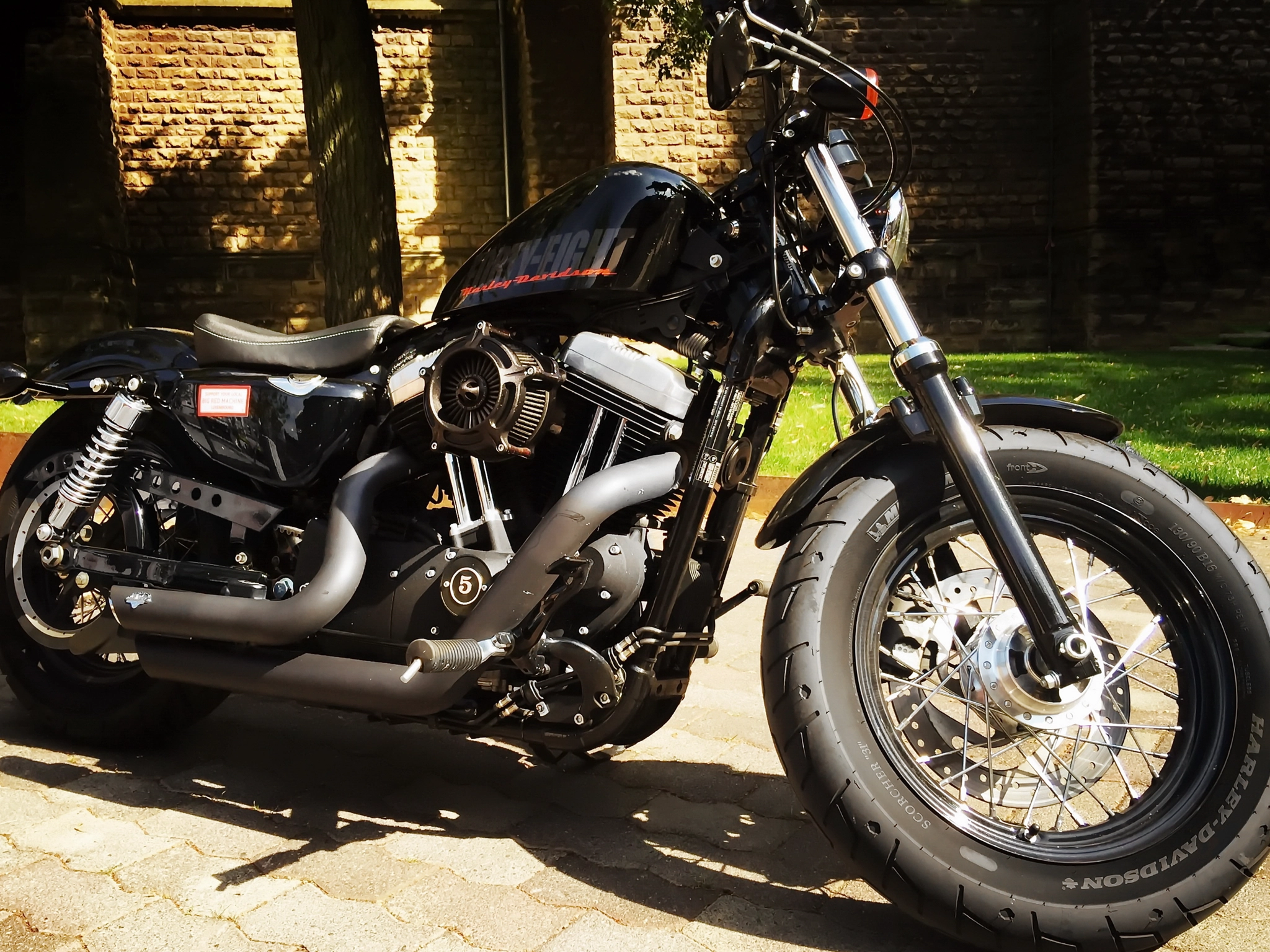 Hipstamatic 314 sample photo. Harley davidson fourty eight photography