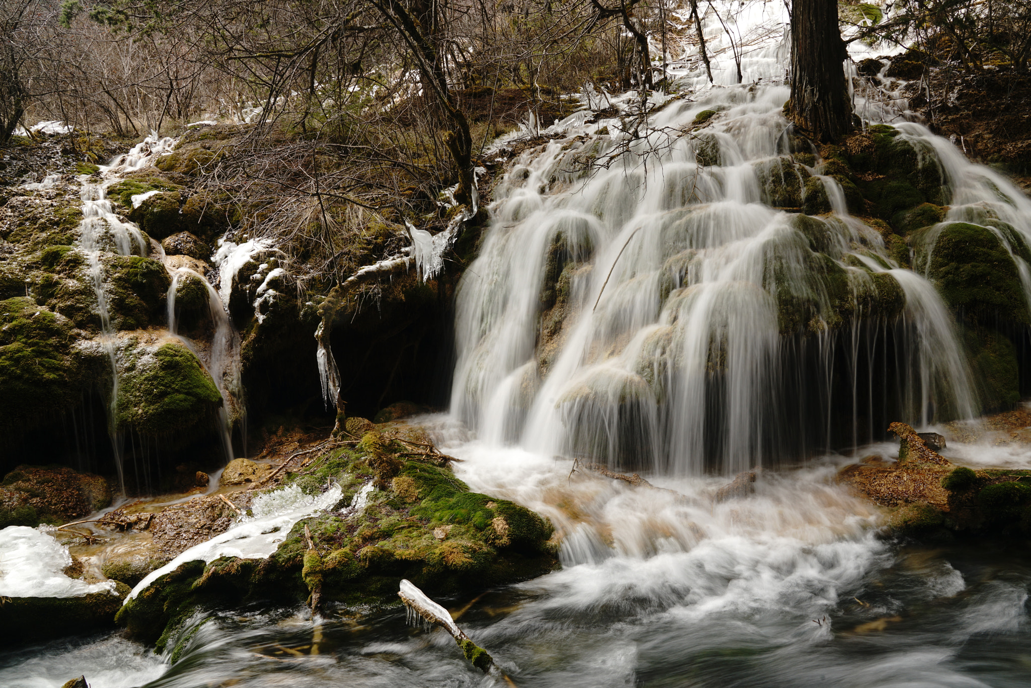 Sony a7R II sample photo. 九寨沟树正沟瀑布 photography