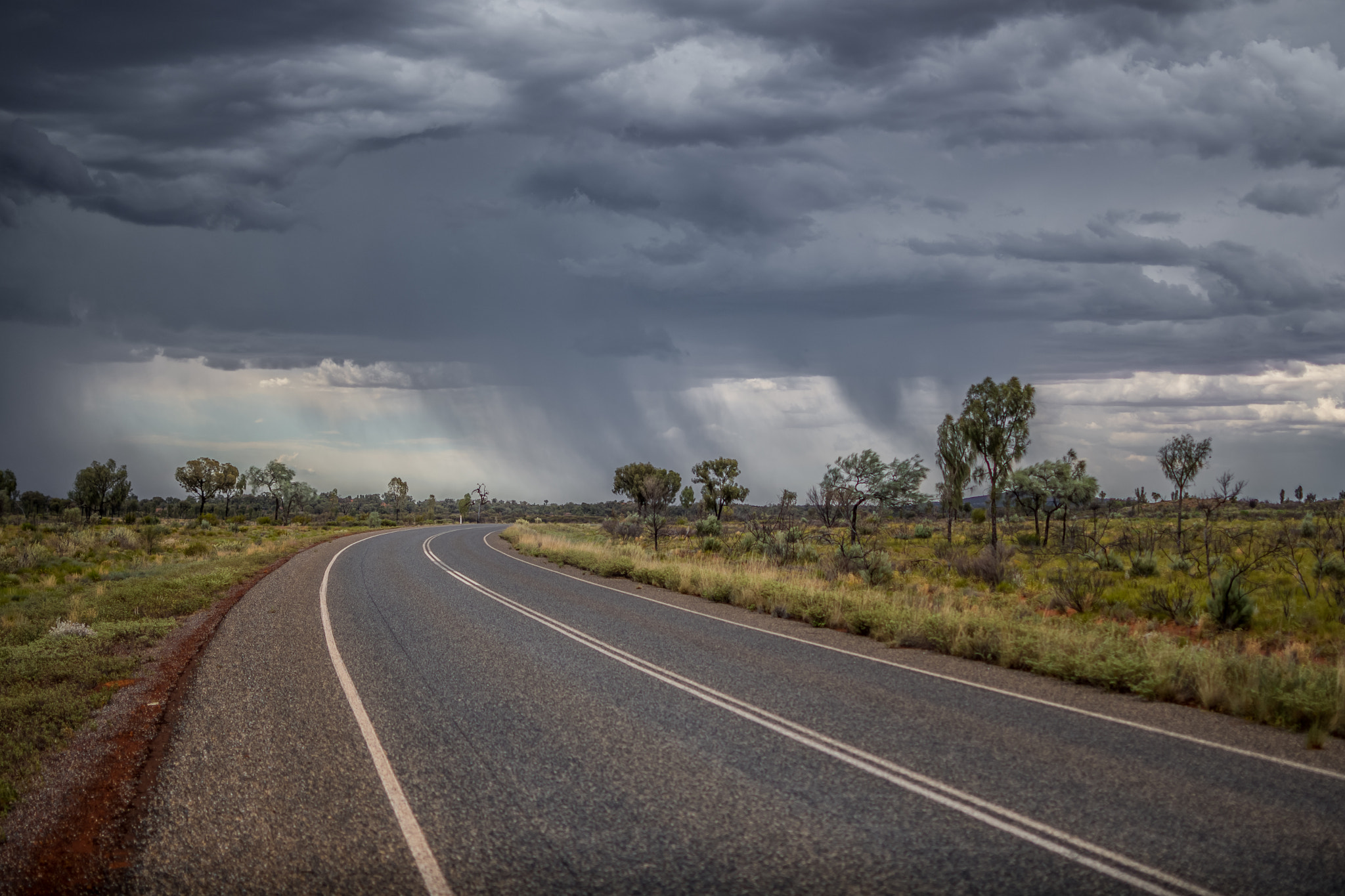 Nikon D500 sample photo. Road in stormy weather photography