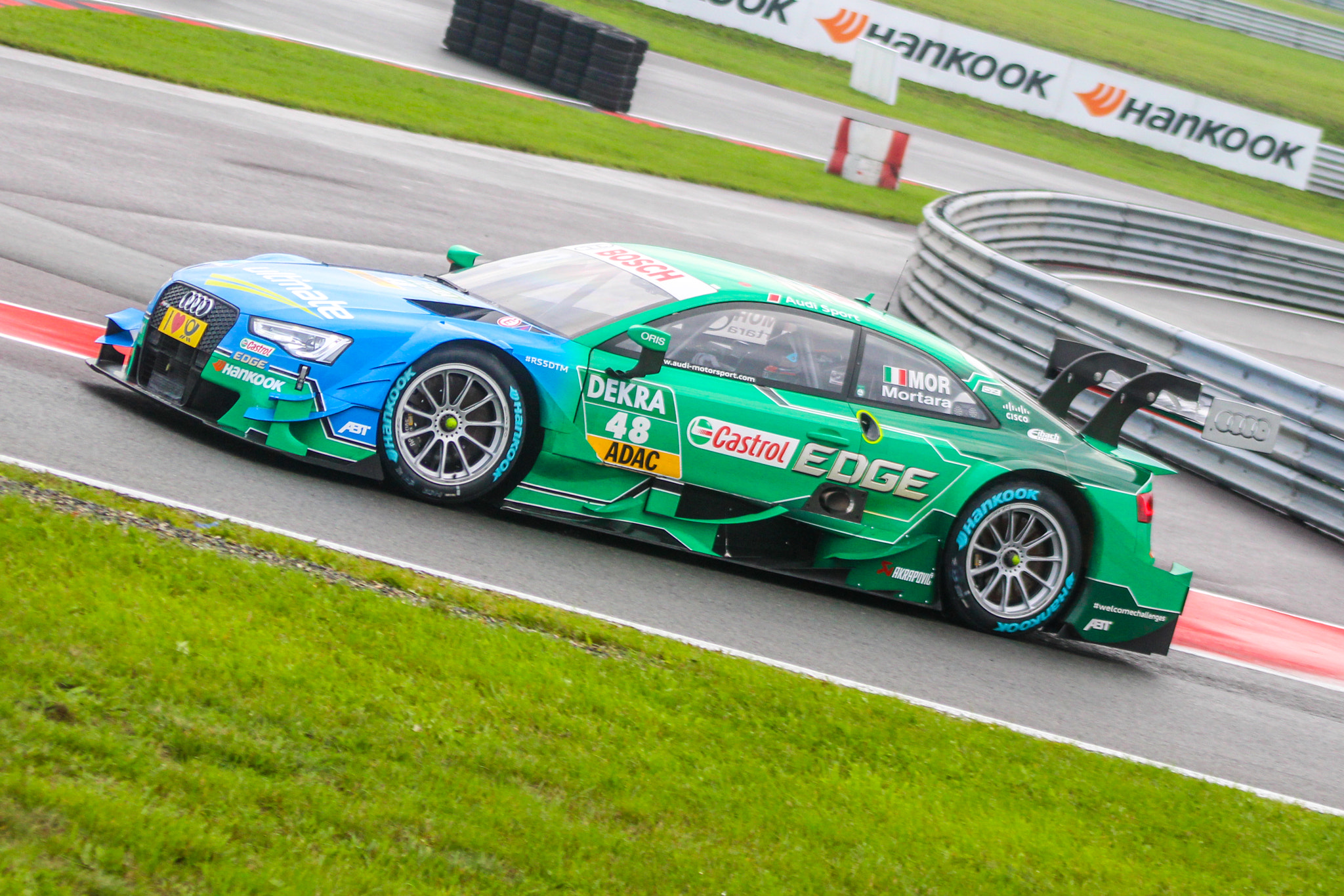 Canon EF 75-300mm f/4-5.6 USM sample photo. Dtm oschersleben 2015 - mortara goes for a run on wet tyres photography