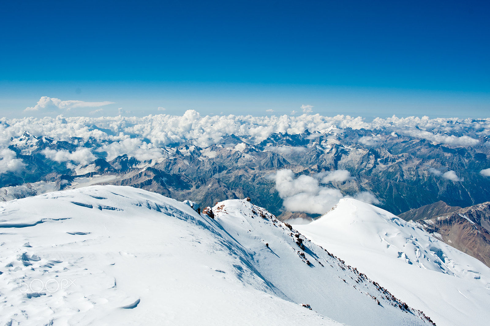 Nikon D700 + Nikon AF-S Nikkor 28mm F1.8G sample photo. From the top of elbrus photography