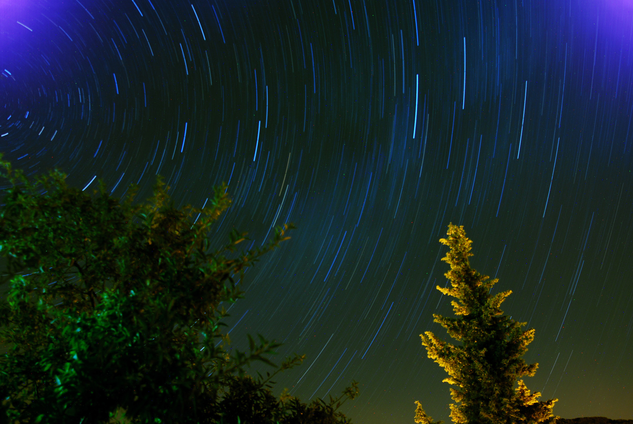 Nikon D80 + Sigma 18-50mm F2.8 EX DC Macro sample photo. Star trails photography