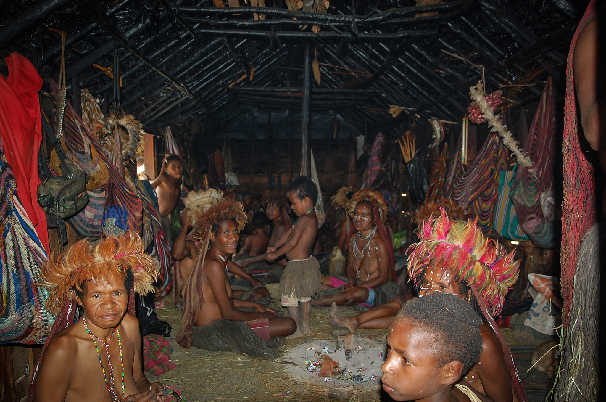 Nikon D40 sample photo. How dani people live inside their hut photography
