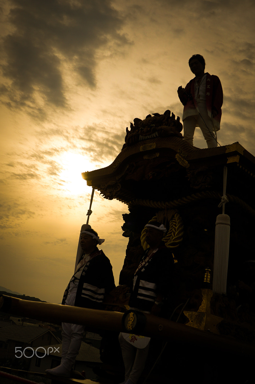 Sony E 20mm F2.8 sample photo. Danjiri with sunrise photography