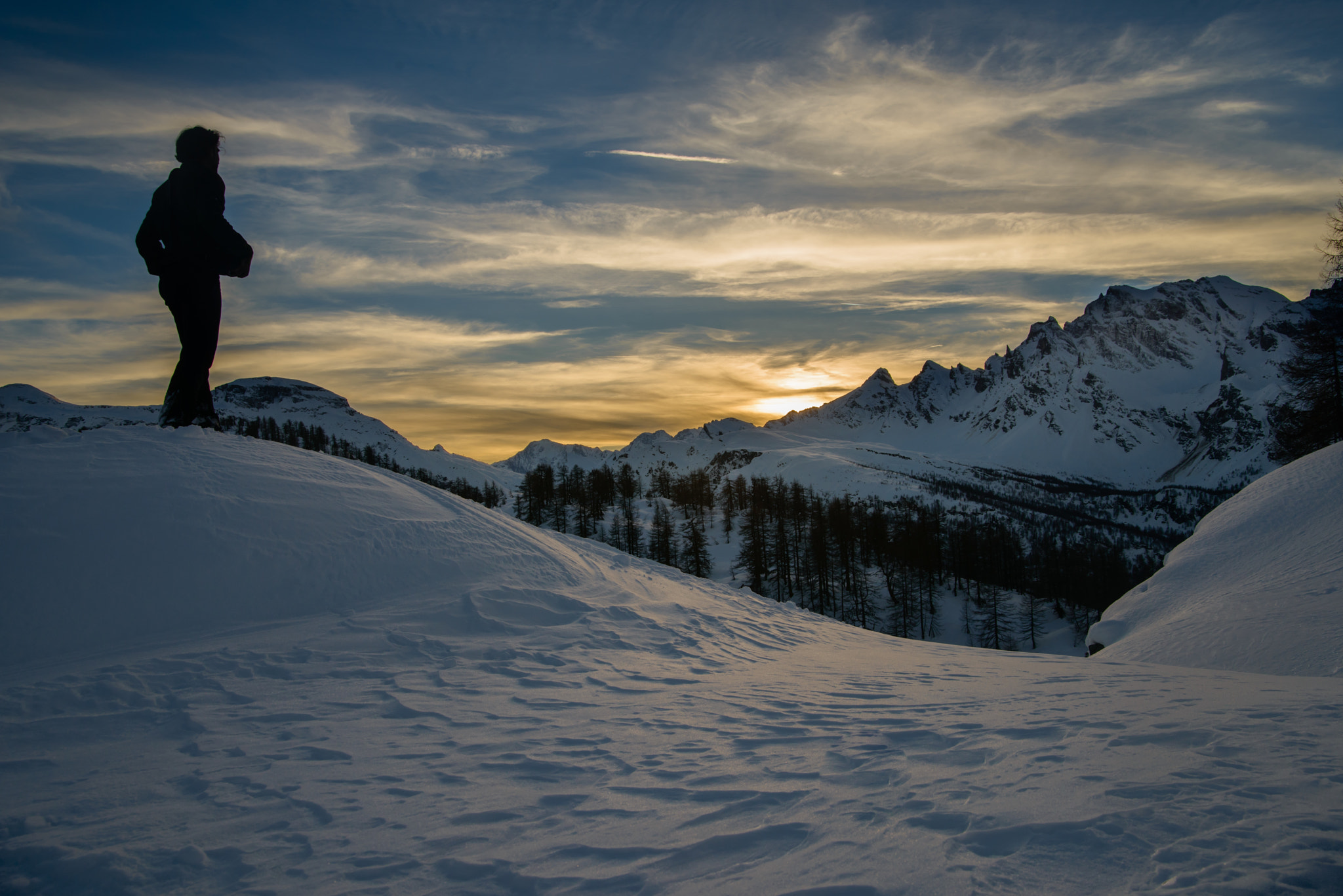 Nikon D800 sample photo. Sunset from sangiatto alp photography