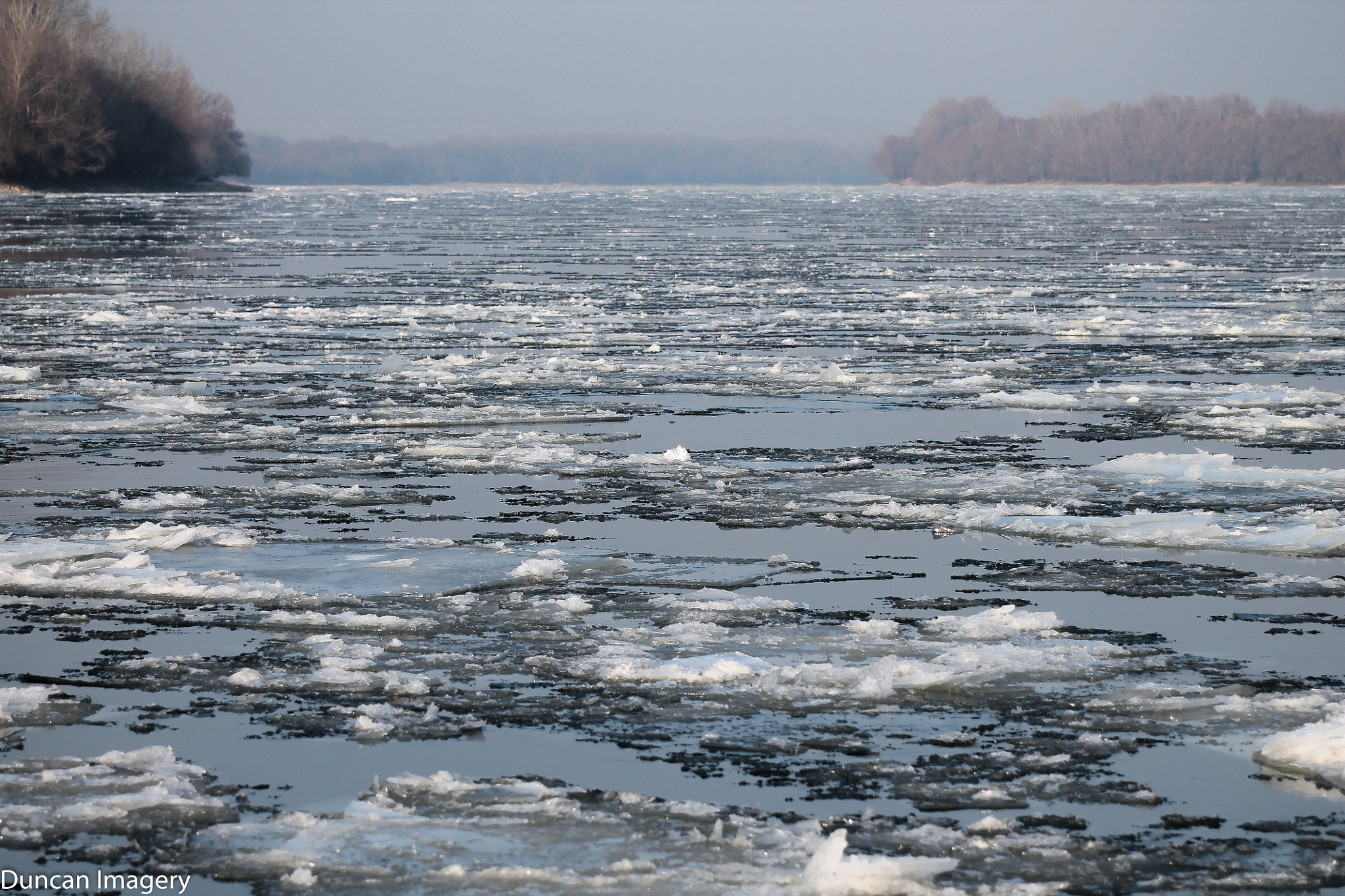 Canon EF 80-200mm F4.5-5.6 II sample photo. Ice on the river photography