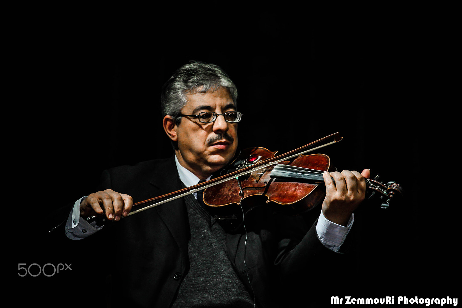 Canon EF-S 55-250mm F4-5.6 IS STM sample photo. Musician with the violin photography