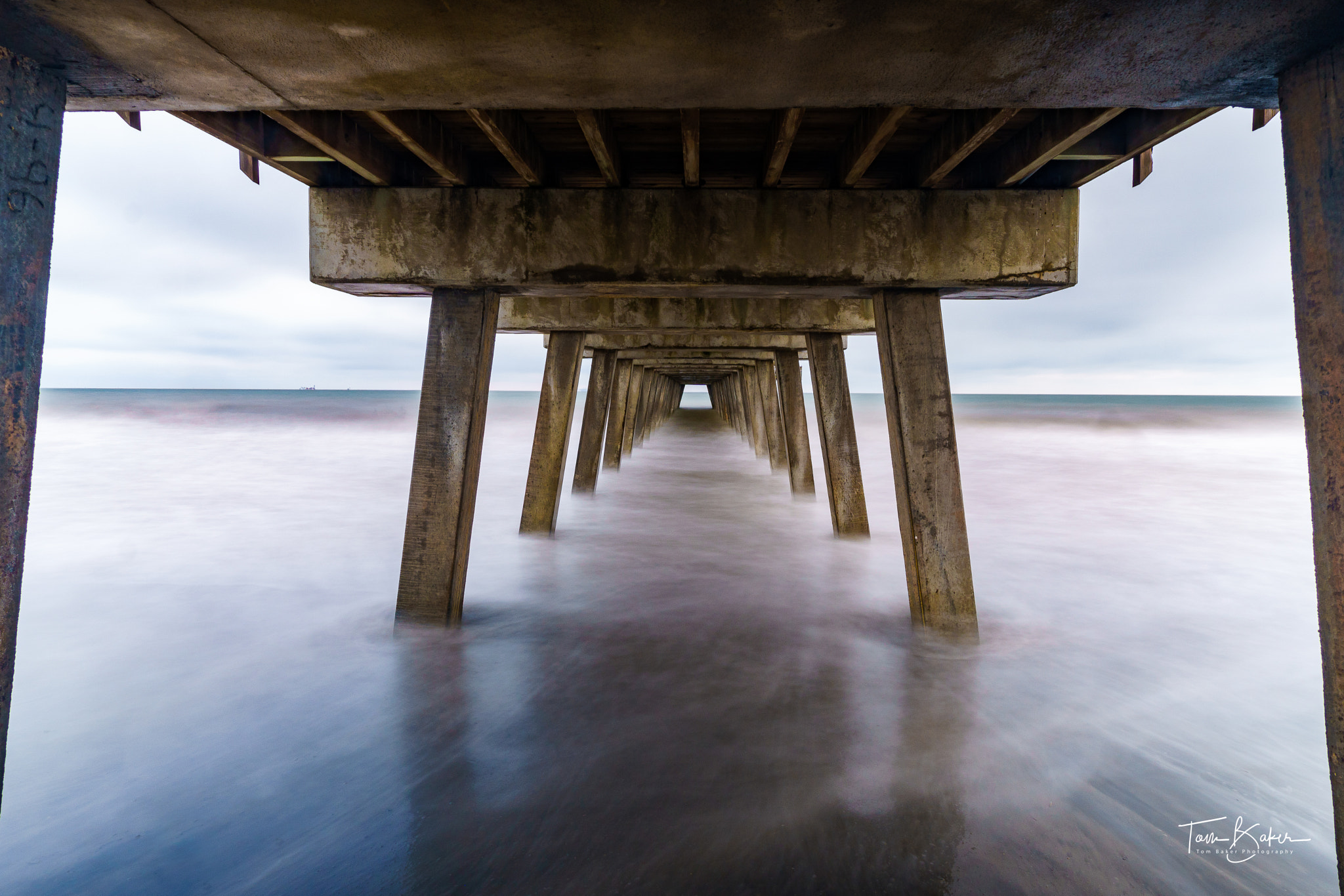 Sony a6300 sample photo. Under the tybee island pier photography