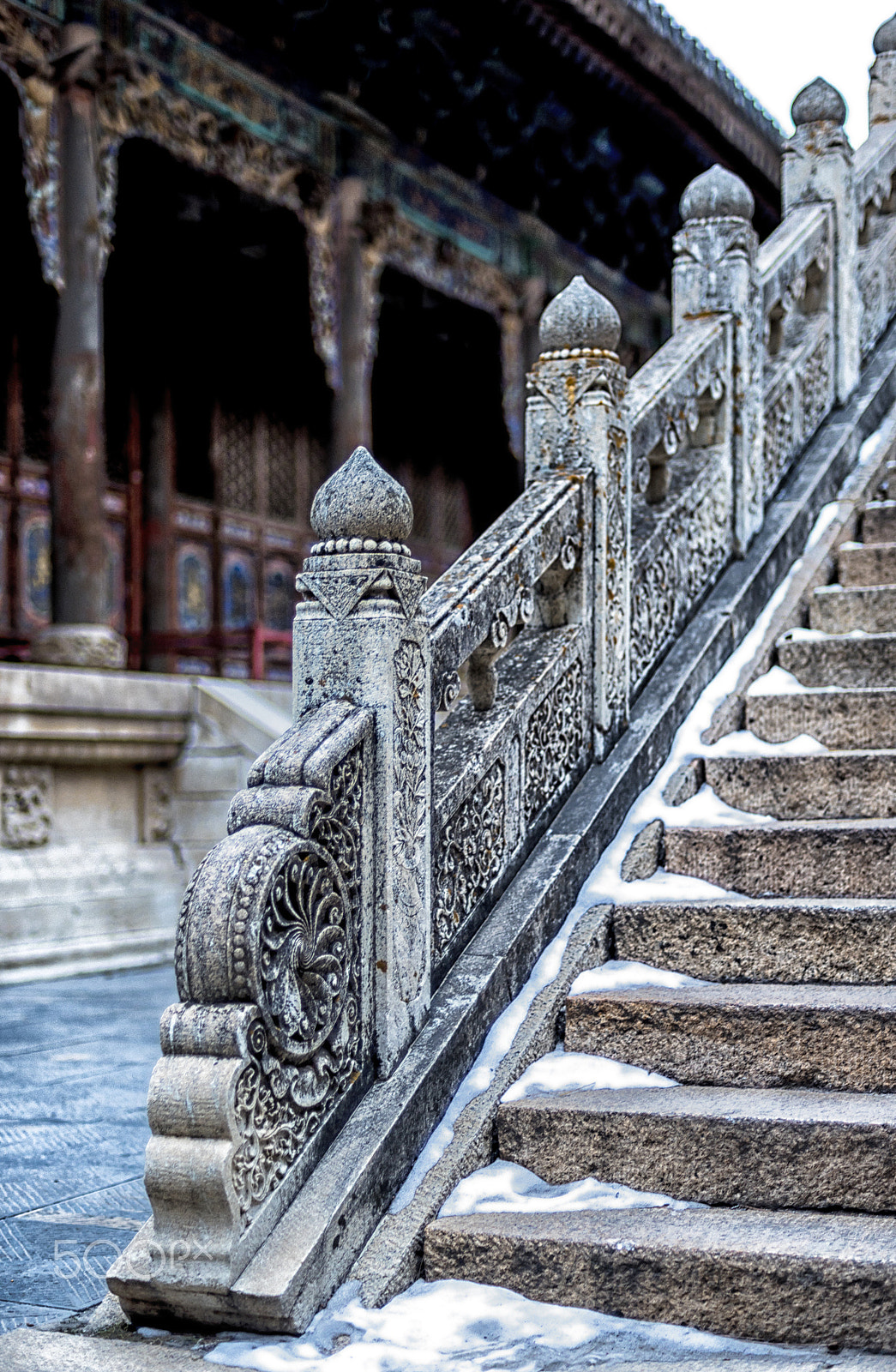 Nikon D810 sample photo. Chinese temple stone carving art photography