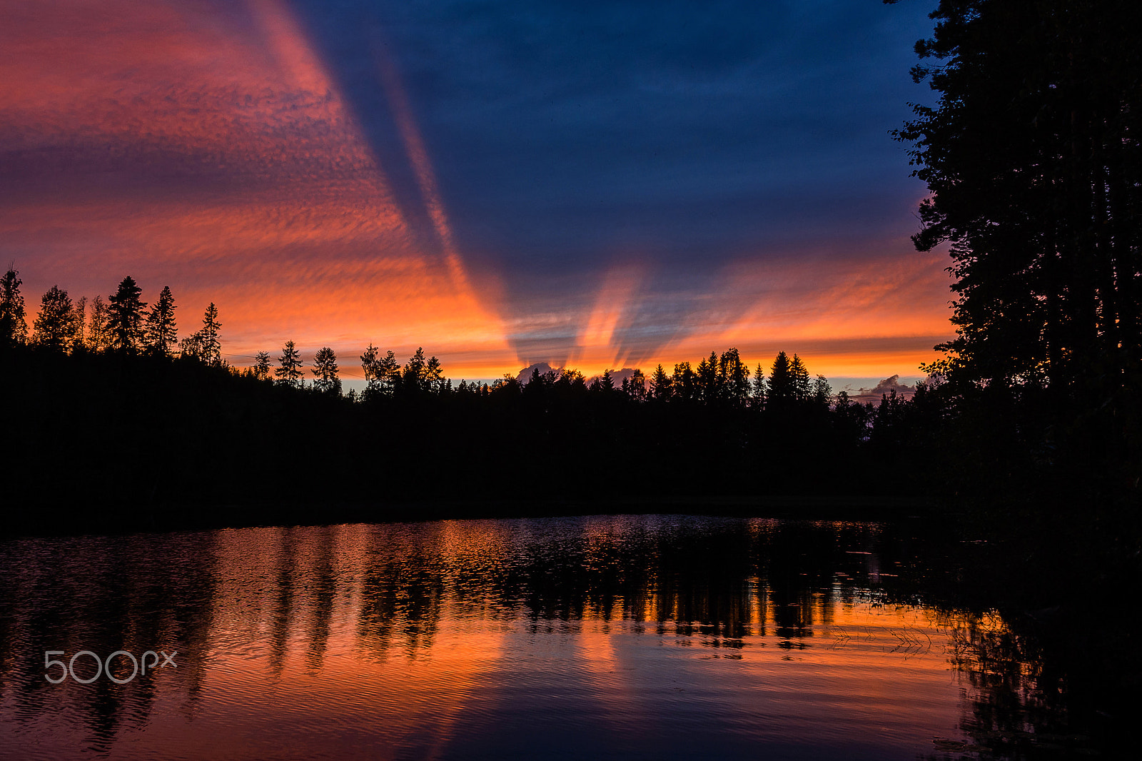 Panasonic Lumix G X Vario 12-35mm F2.8 ASPH Power OIS sample photo. Saarijärvi sunset (2016) | em549269.jpg photography