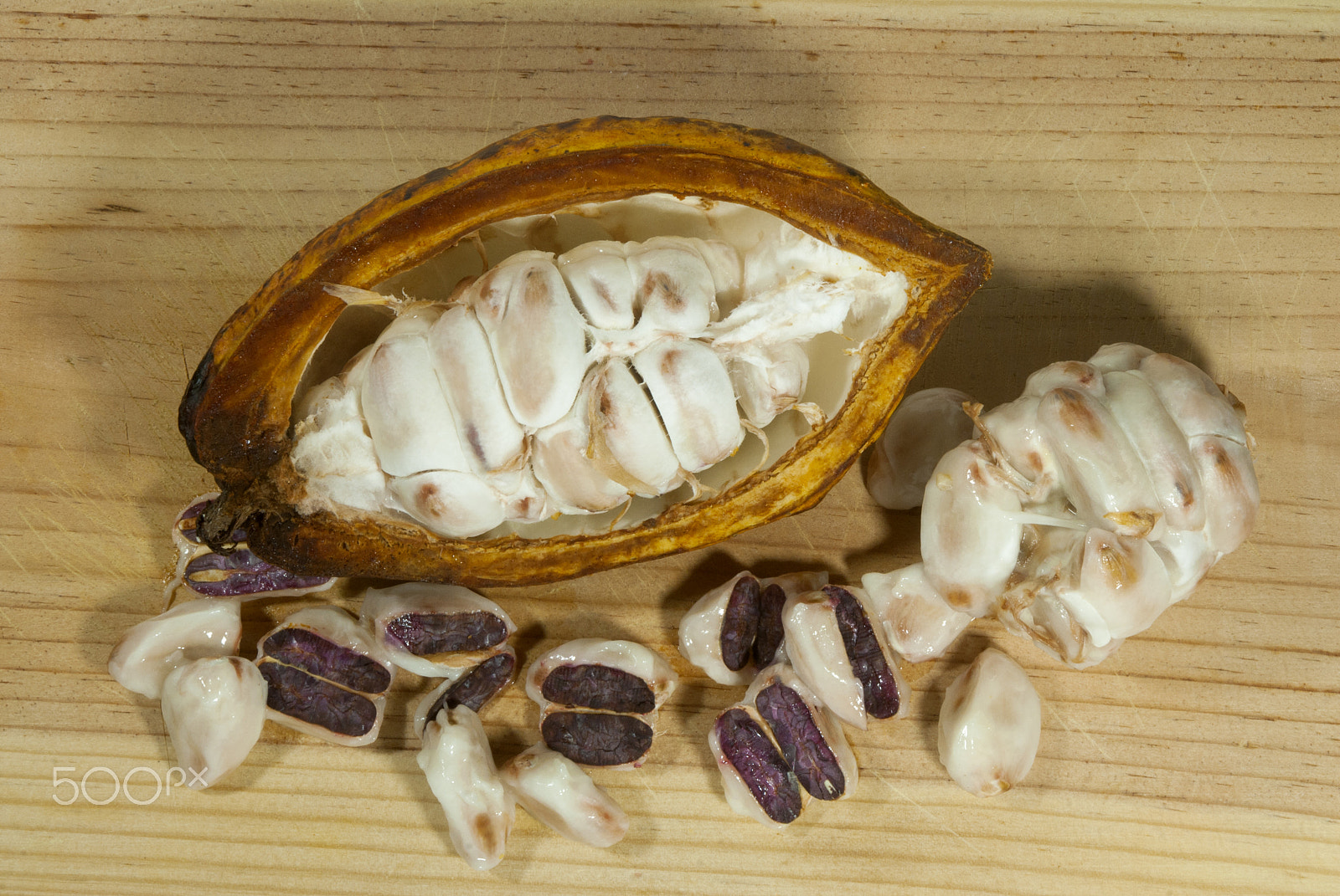 Nikon D200 sample photo. Cacao from guatemala fresh fruit on table. photography