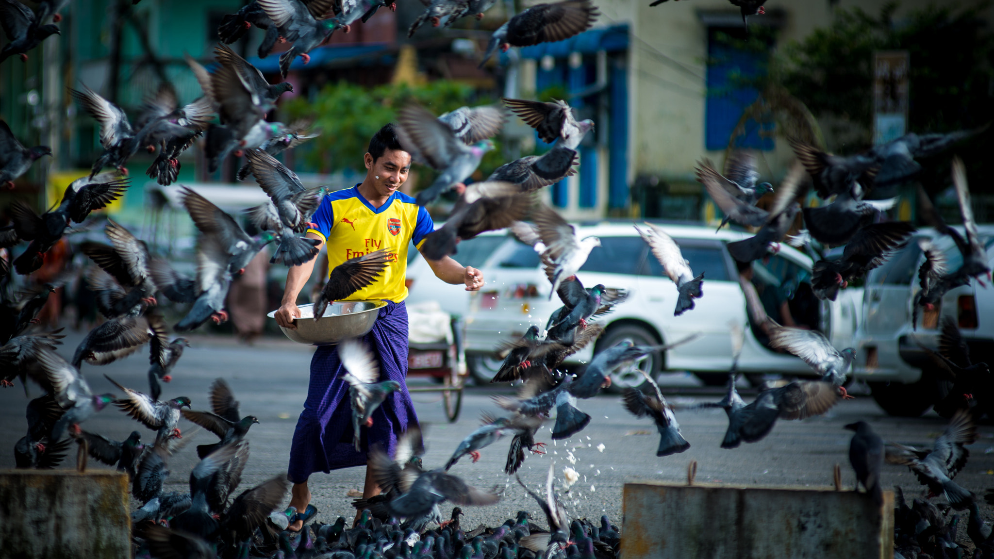 Nikon AF-Nikkor 80-200mm F2.8D ED sample photo. Feeding photography
