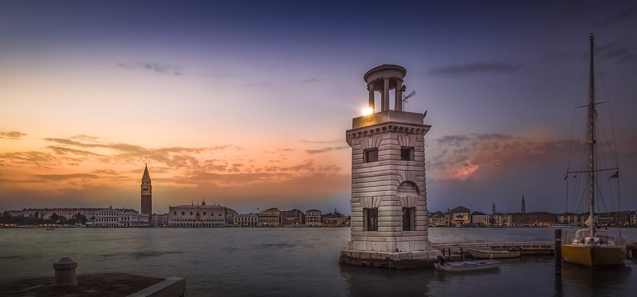 Nikon D3200 + Nikon AF-S DX Nikkor 10-24mm F3-5-4.5G ED sample photo. Lighthouse at san gorgio maggiore photography