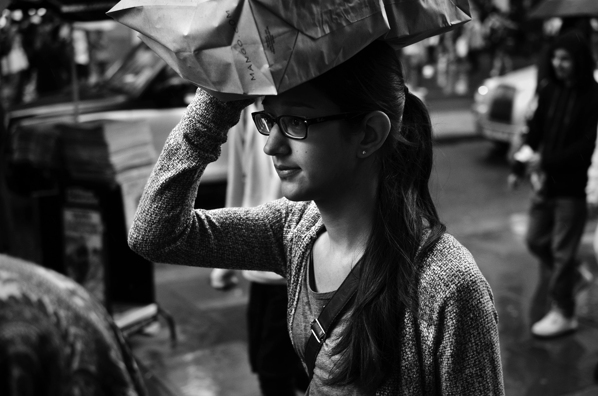 Nikon D7000 + Sigma 50mm F1.4 DG HSM Art sample photo. Bag-lady photography