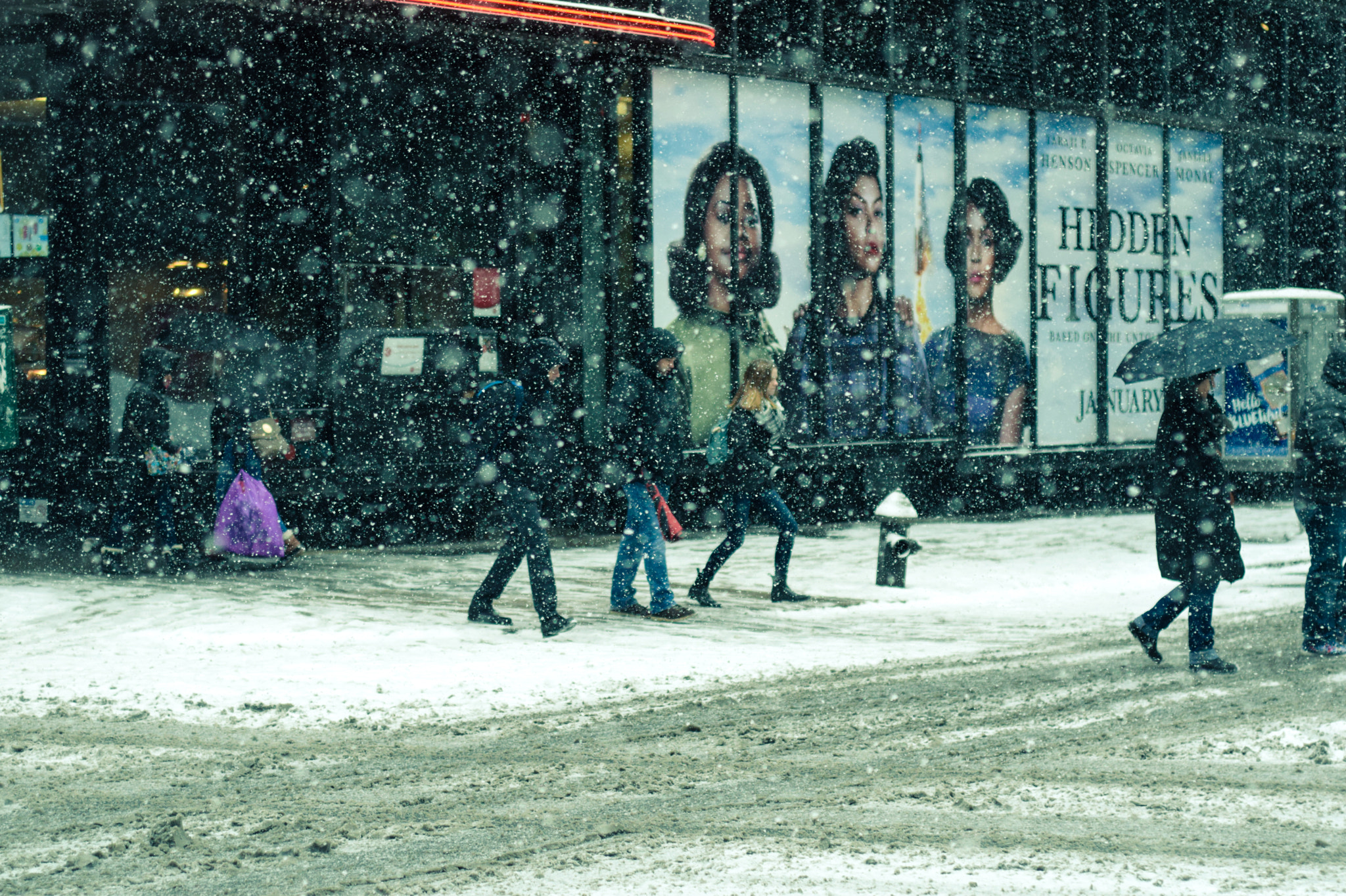 Nikon D5300 + Nikon AF Nikkor 50mm F1.8D sample photo. Showering snow photography