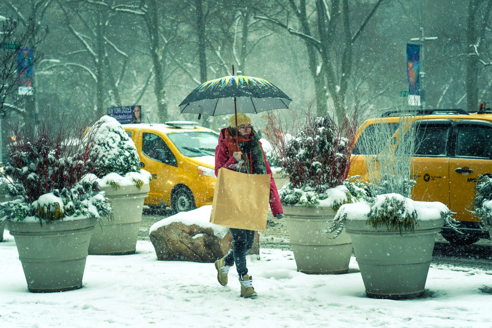 Nikon D5300 + Nikon AF Nikkor 50mm F1.8D sample photo. Showering snow photography