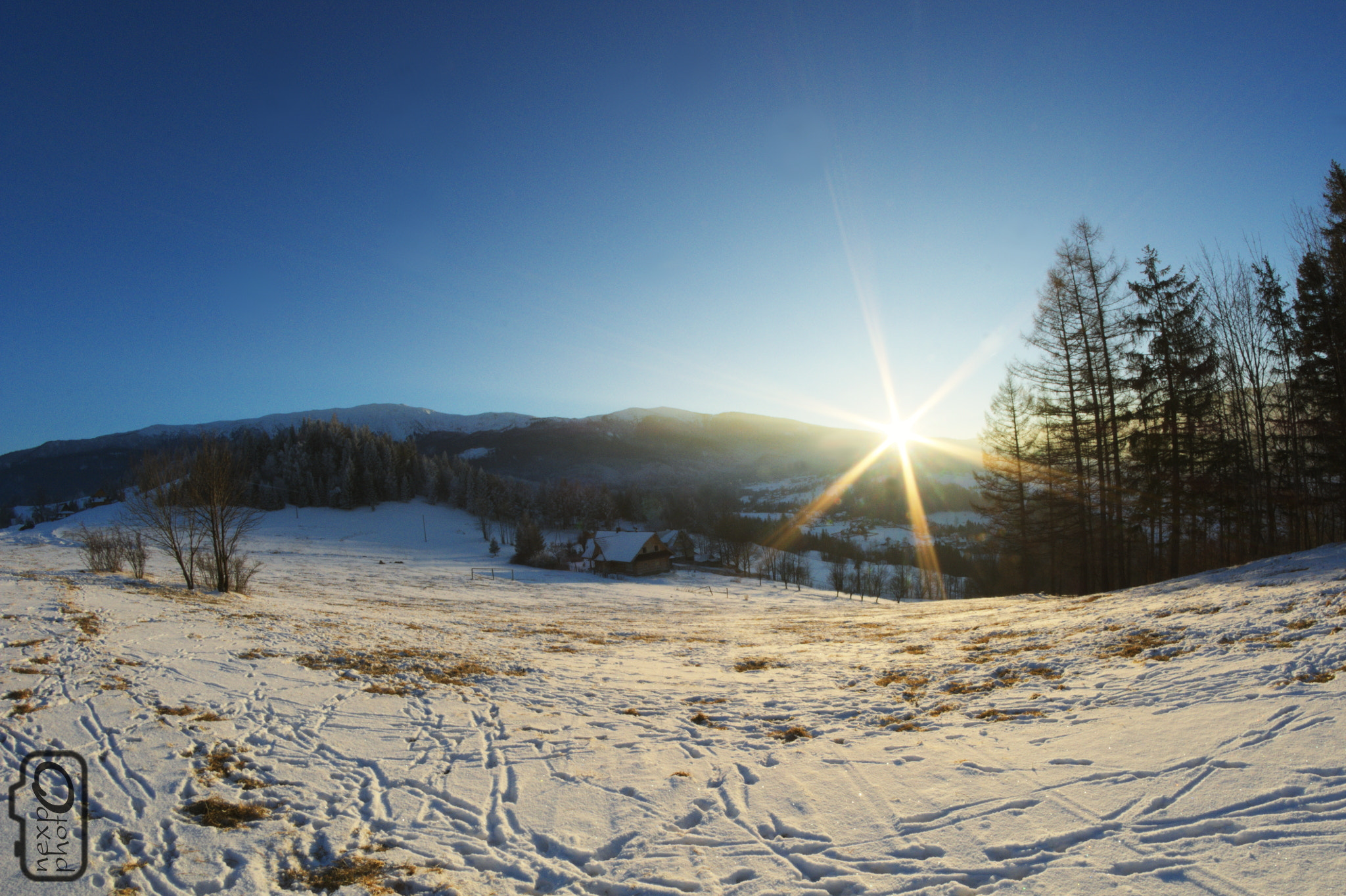 Manual Lens No CPU sample photo. Sunset in mountain photography