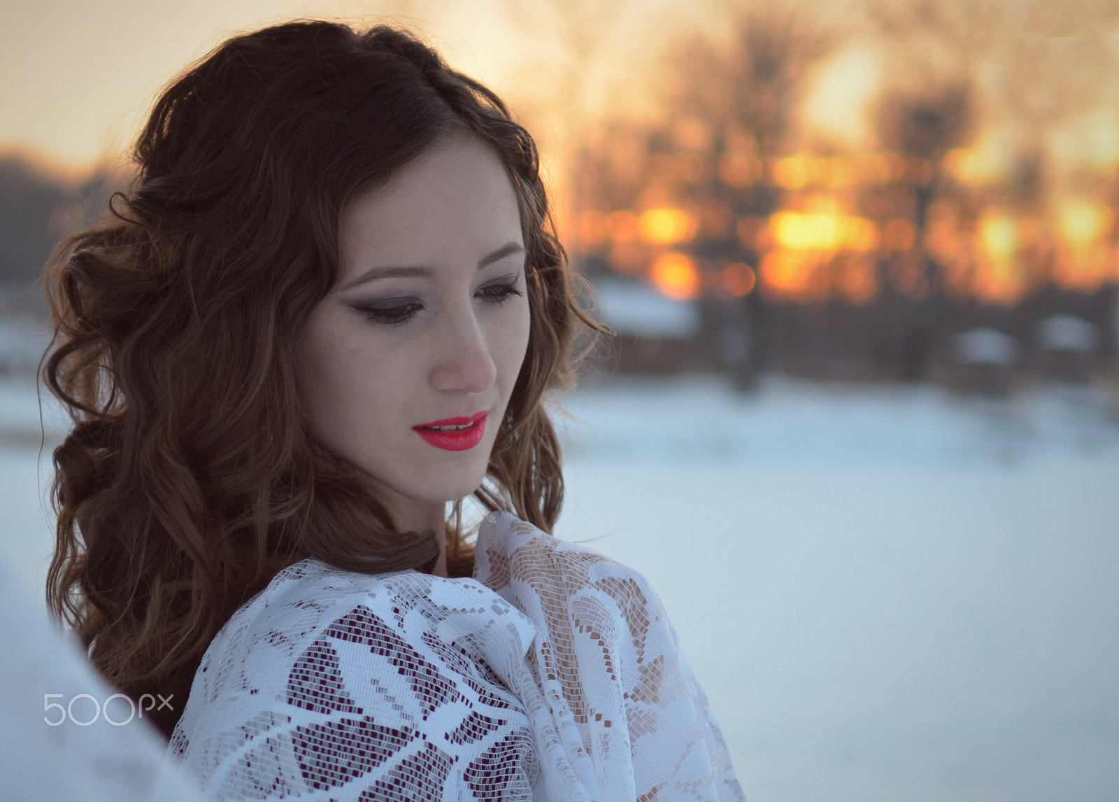 Nikon D5100 sample photo. Winter portrait photography