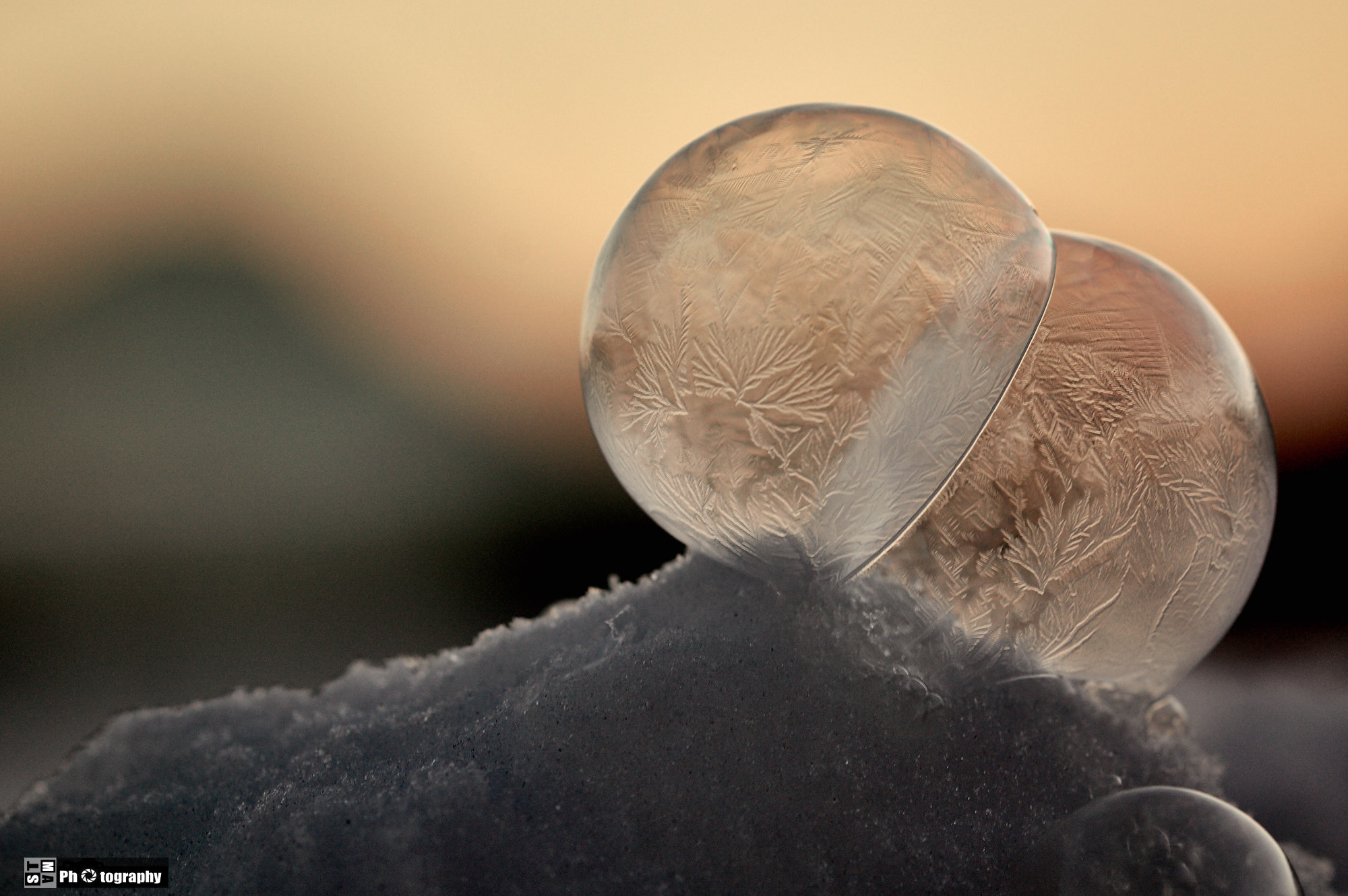 Sigma 105mm F2.8 EX DG OS HSM sample photo. Frozen bubbles photography