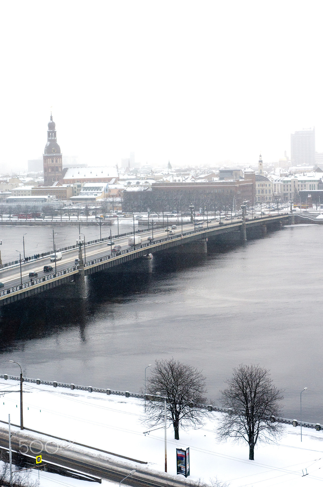 Minolta AF 50mm F1.7 New sample photo. Riga under snow photography