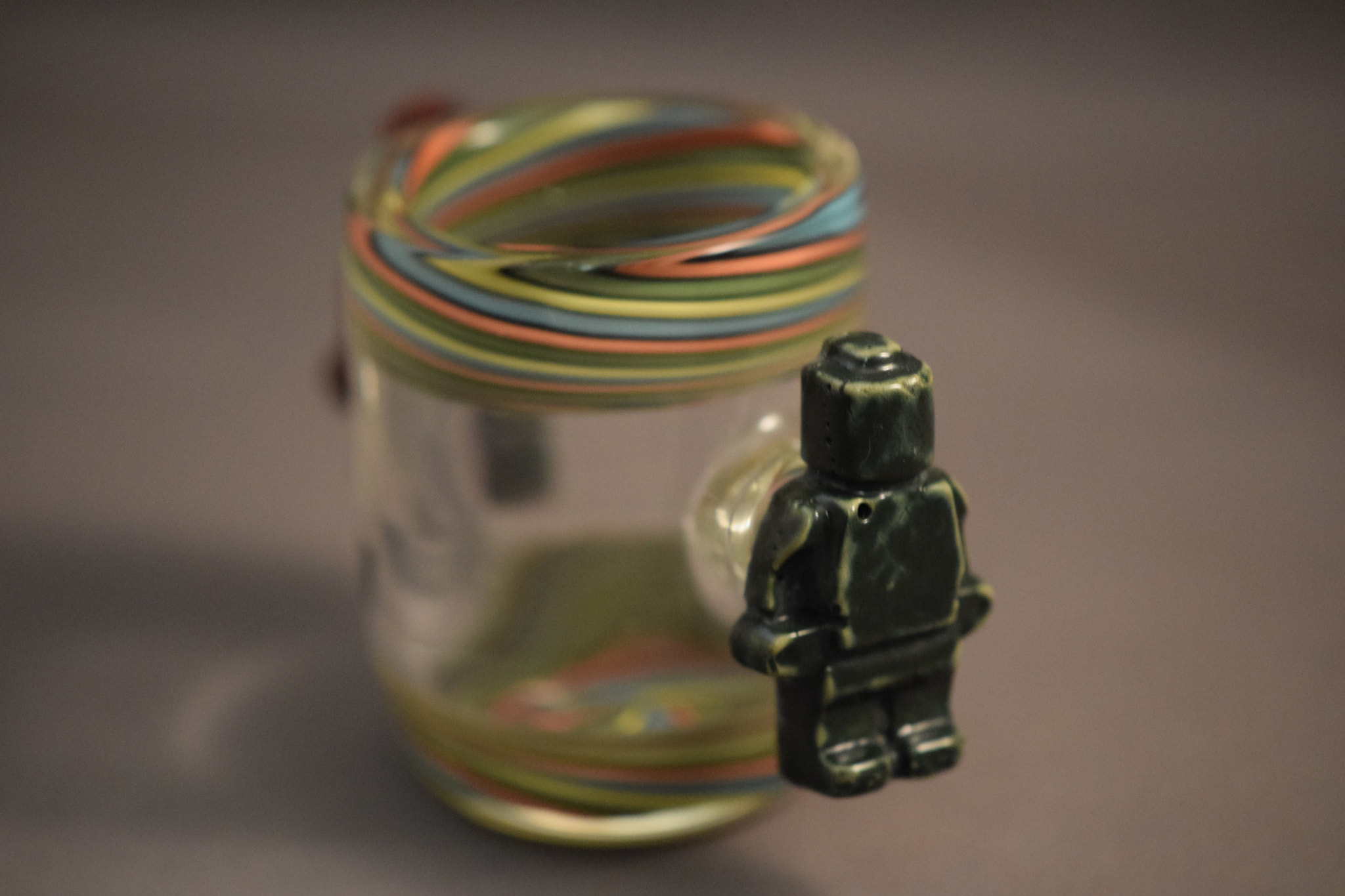 Nikon AF-S DX Micro-Nikkor 85mm F3.5G ED VR sample photo. Glass lego photography