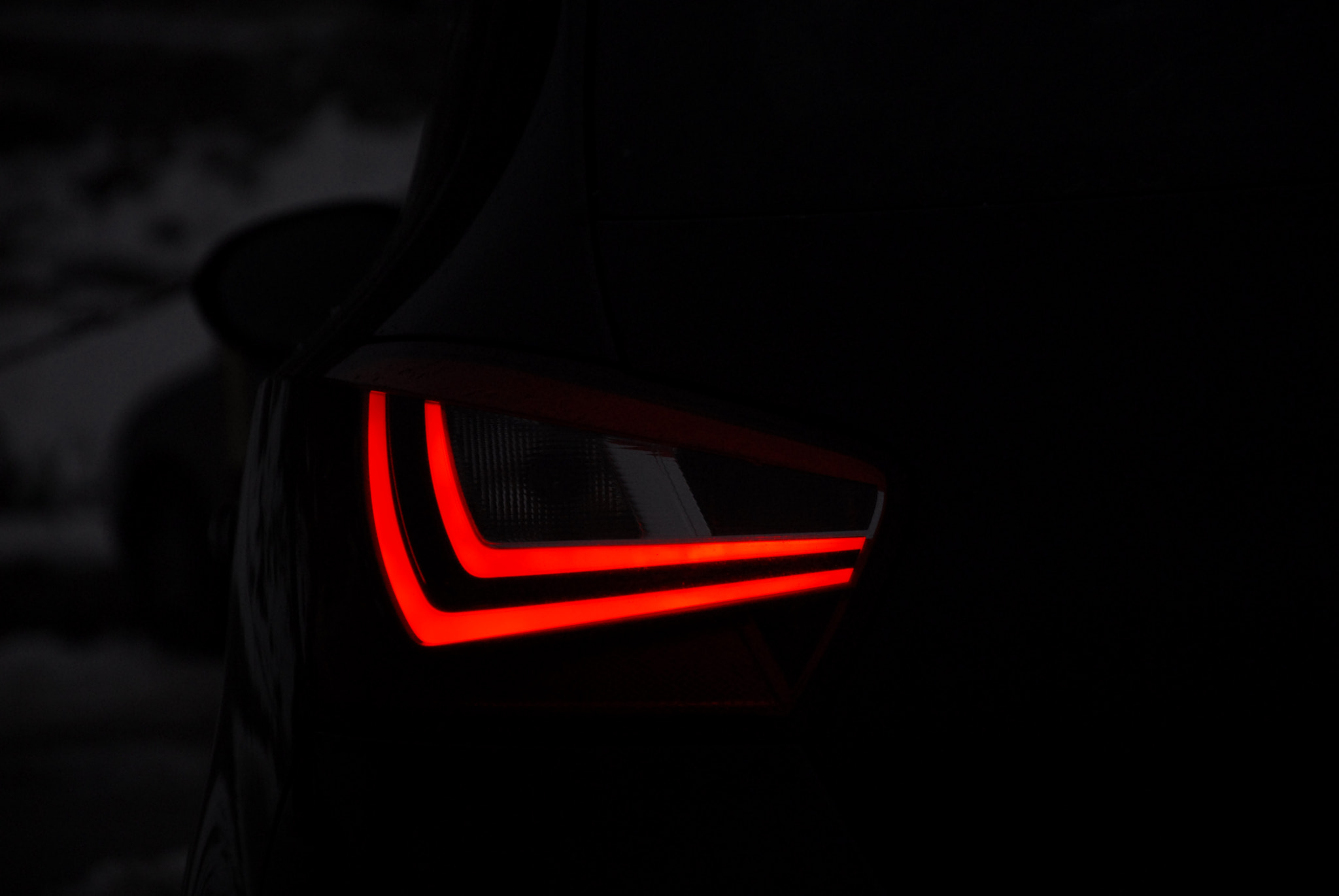 Nikon D200 sample photo. Seat ibiza cupra lights photography