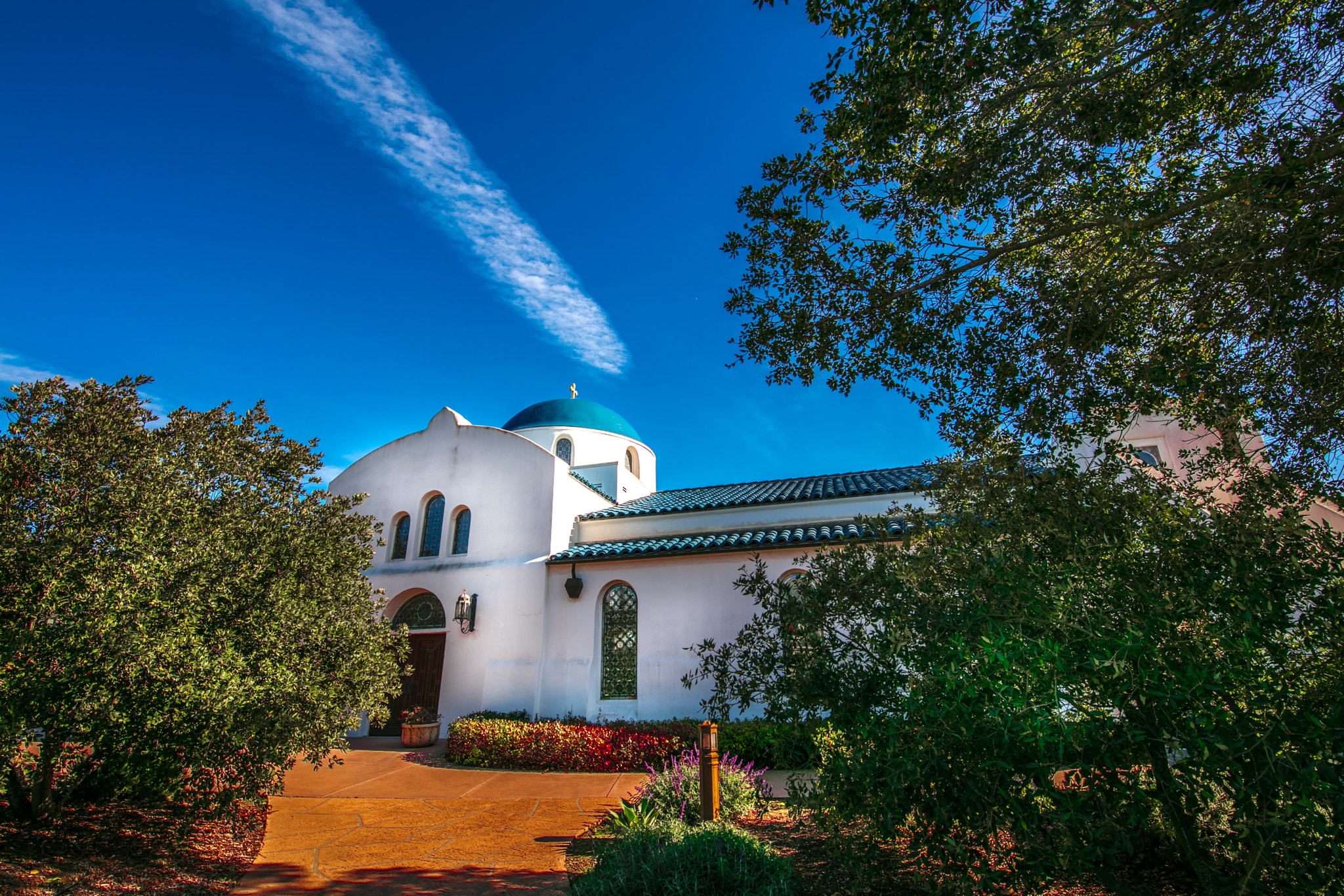 Canon EOS 5DS + Canon EF 300mm f/2.8L sample photo. Greece? nope, santa barbara orthodox church photography