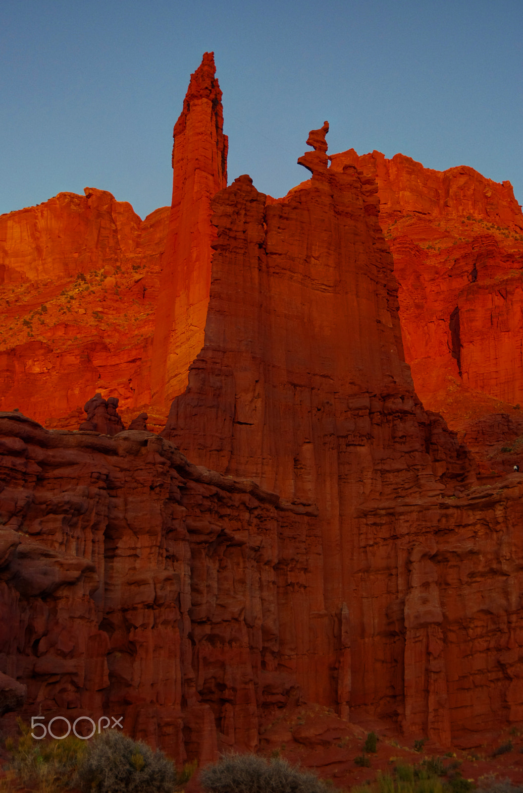 Pentax K-5 sample photo. Ancient art at fisher towers photography