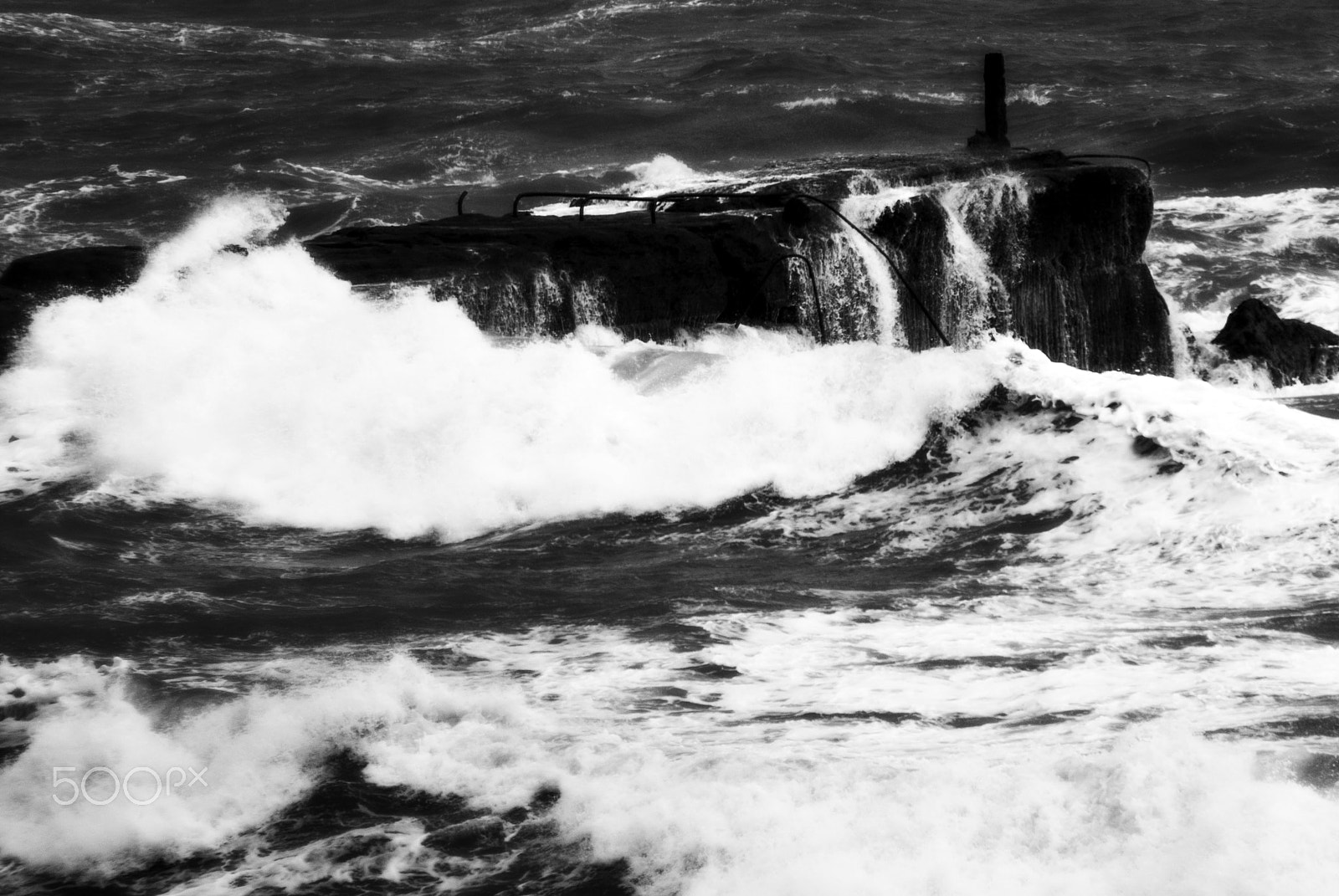 Pentax K10D + Cosina AF 100-300mm F5.6-6.7 sample photo. Black rock waves photography