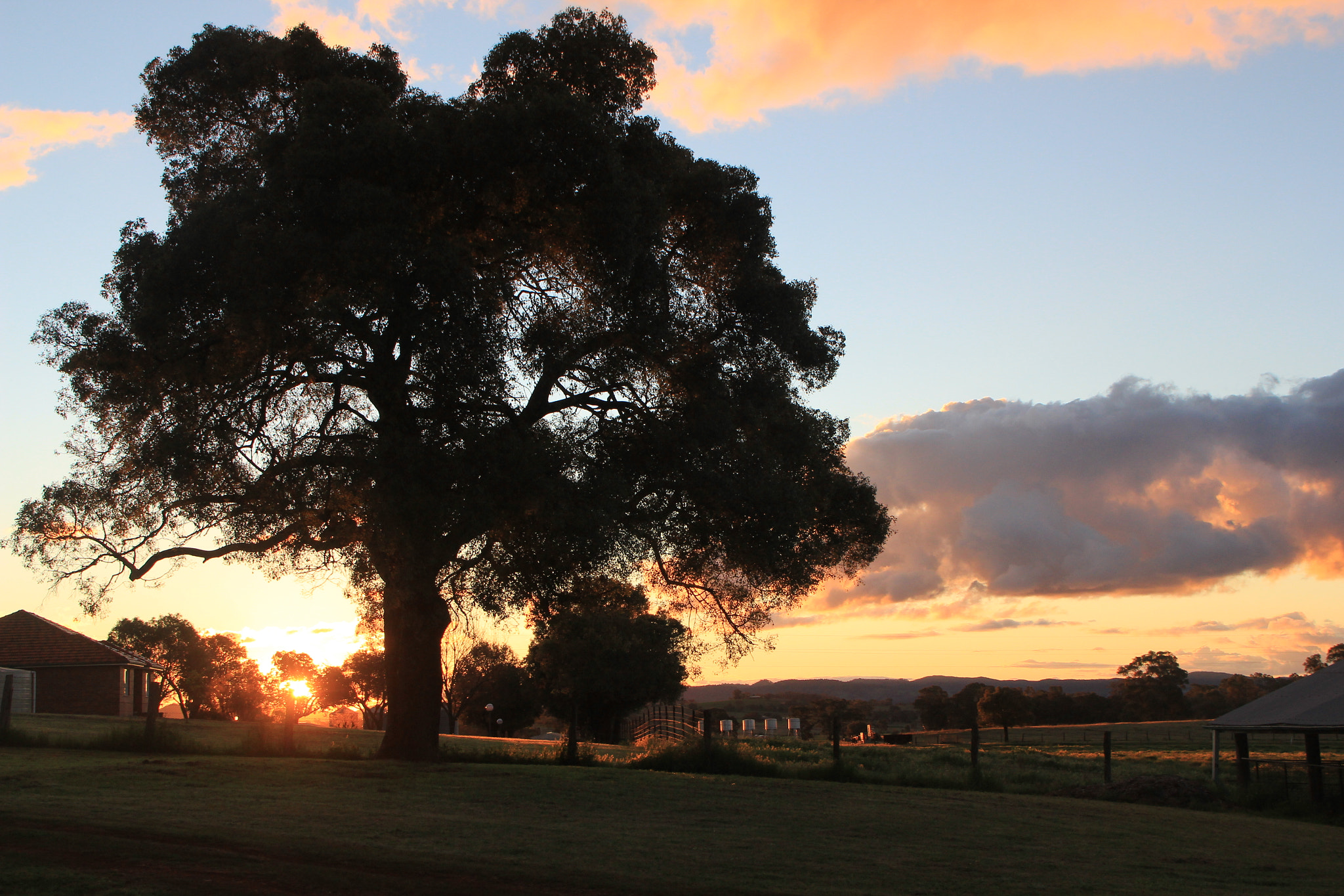 Canon EOS 60D sample photo. Sunset at gulgong photography