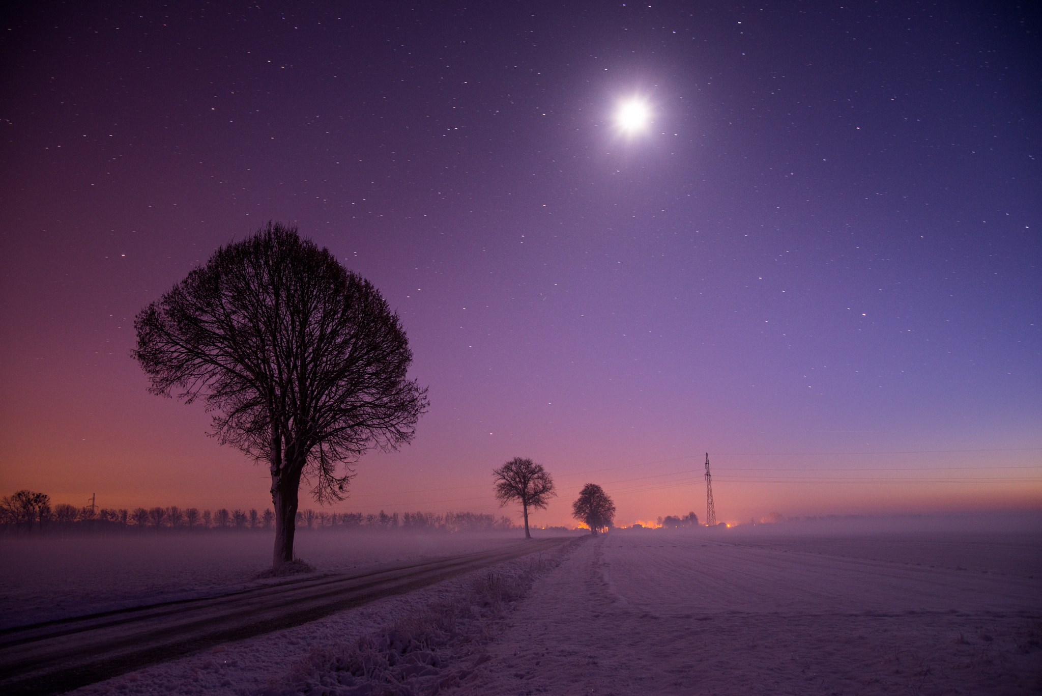 Nikon D610 sample photo. Winter night photography