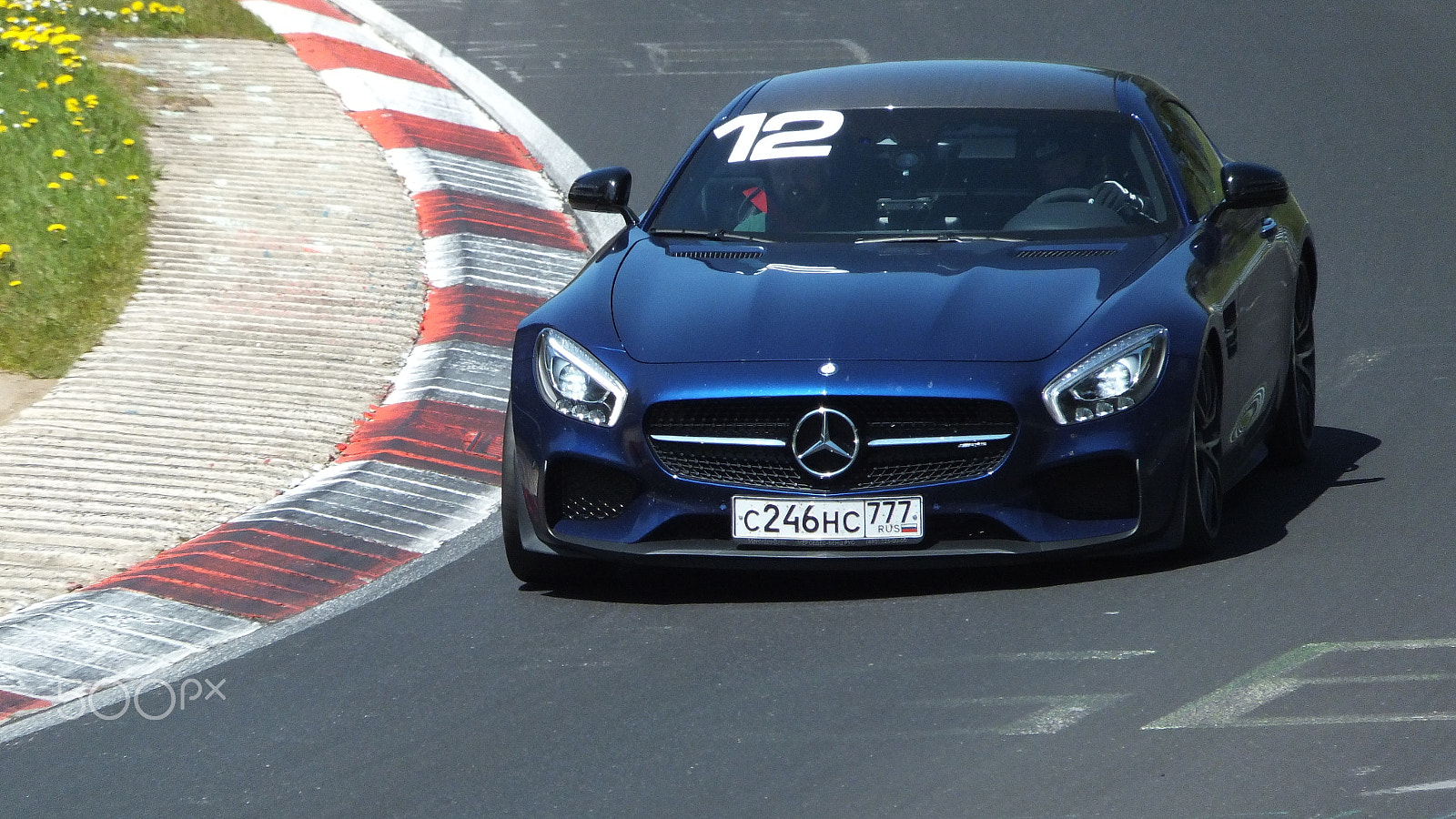 FujiFilm FinePix F500 EXR (FinePix F505 EXR) sample photo. Mercedes sls amg on the nordschleife germany photography