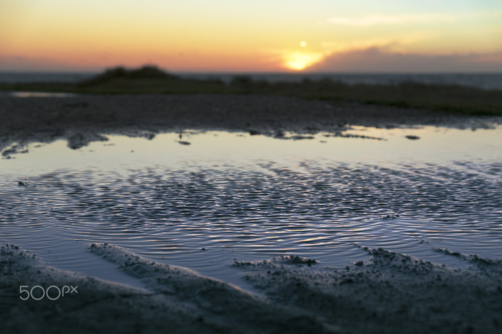 Sony ILCA-77M2 sample photo. Trembling puddle by the sea photography