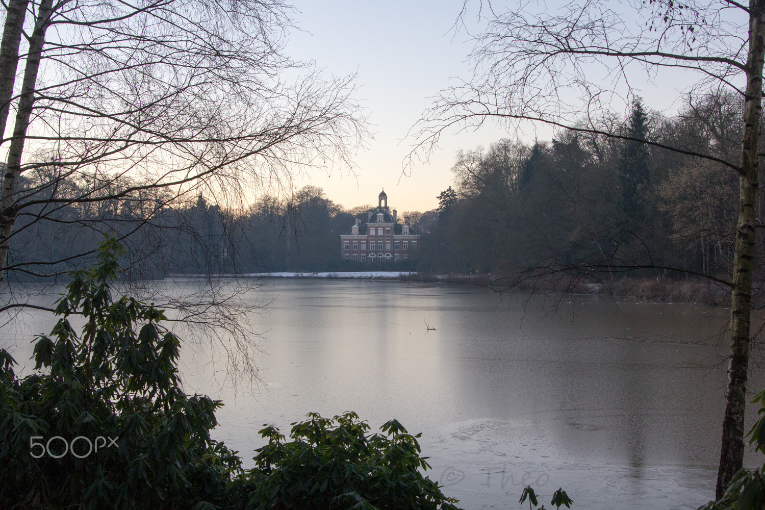 Canon EOS 60D sample photo. The mikhof on a frozen pond photography