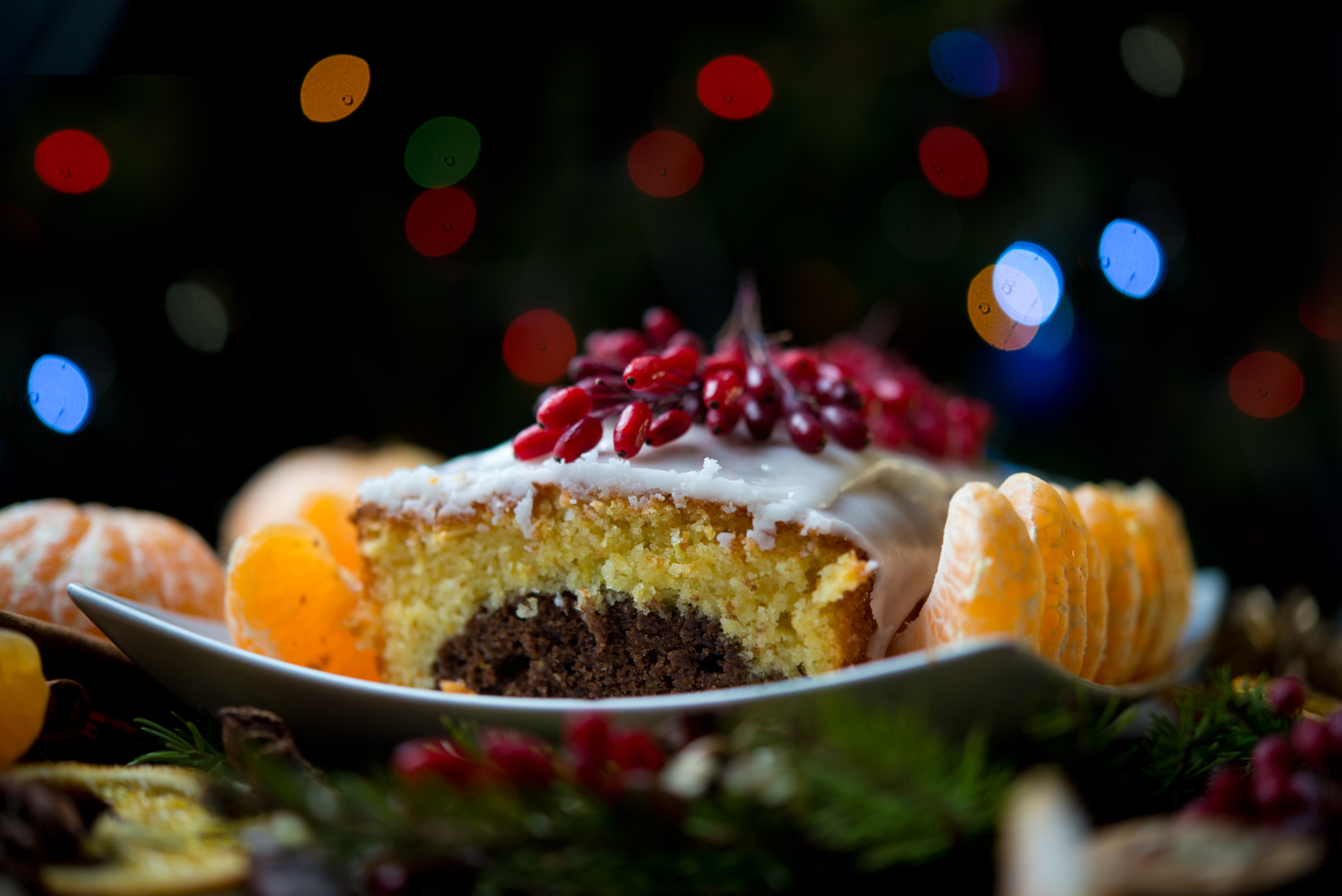 Nikon AF-S Micro-Nikkor 60mm F2.8G ED sample photo. Tangerine cake photography