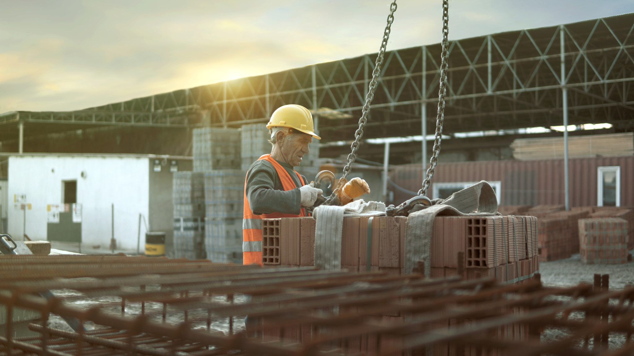 Sony a6300 + 30mm F1.4 DC DN | Contemporary 016 sample photo. Construction old man  v2 photography