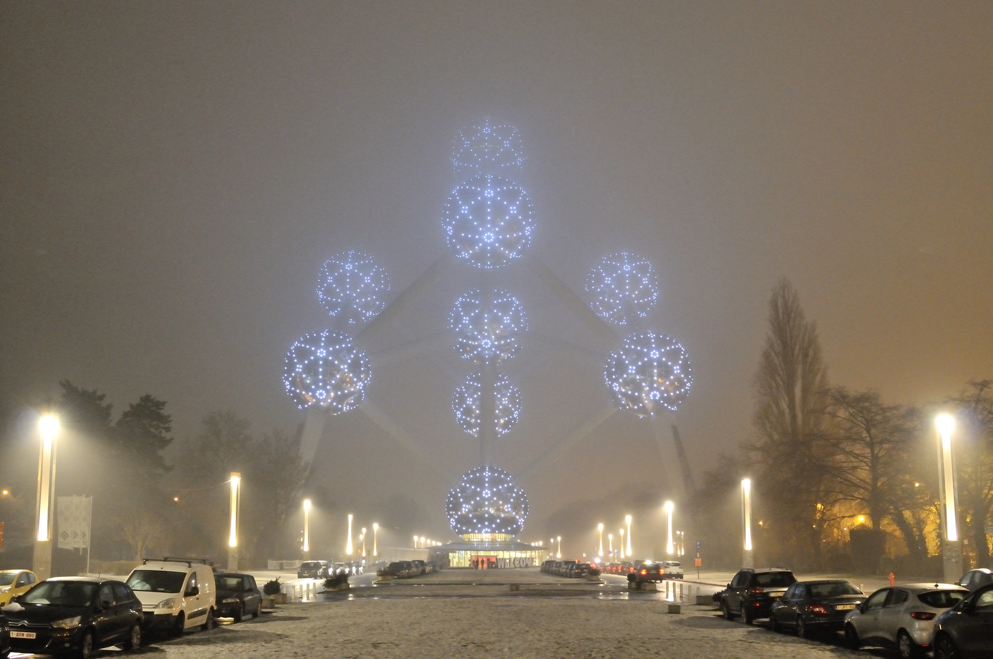 Nikon D300 sample photo. Winter in the atomium photography