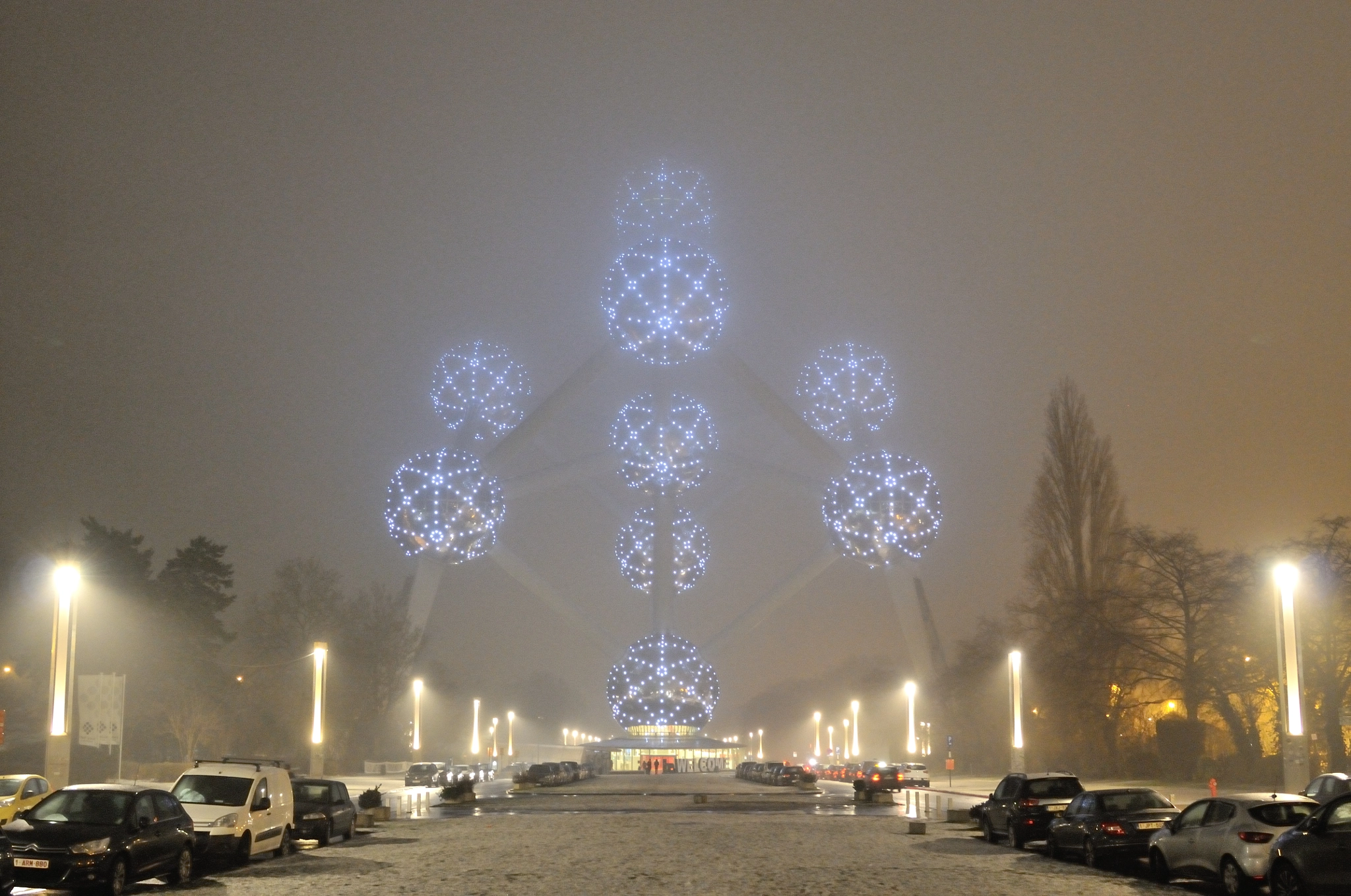 Nikon AF-S Nikkor 24-120mm F4G ED VR sample photo. Winter in the atomium photography