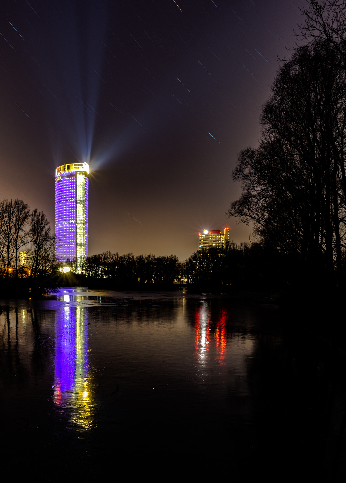 Nikon D800 + Nikon AF-S Nikkor 24mm F1.8G ED sample photo. Starfall over bonn photography