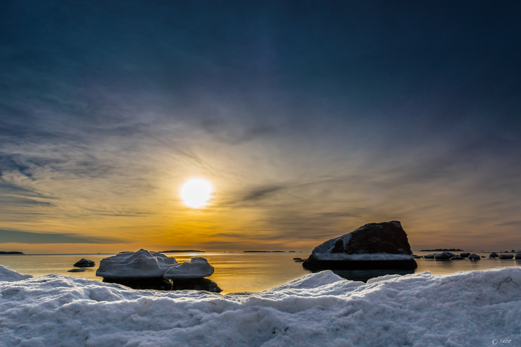 Sony SLT-A77 sample photo. Sun and some rocks photography