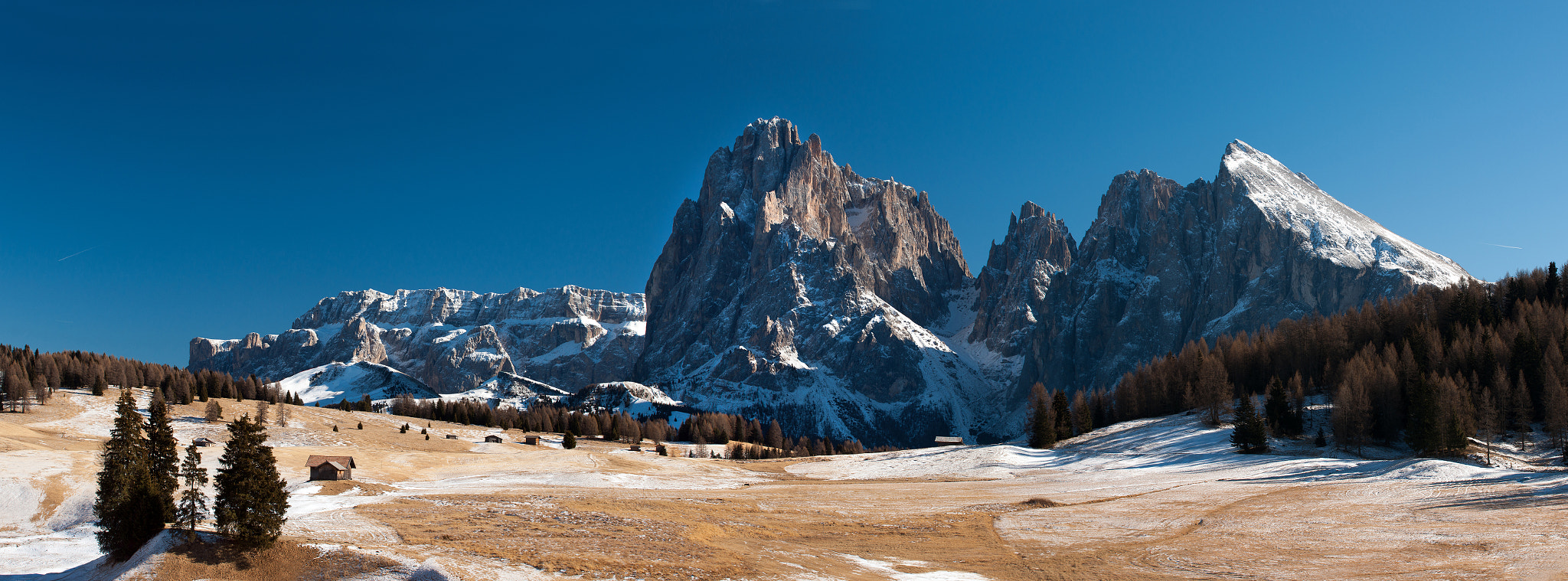 Sony Alpha DSLR-A900 sample photo. Snowless alpe di siusi photography