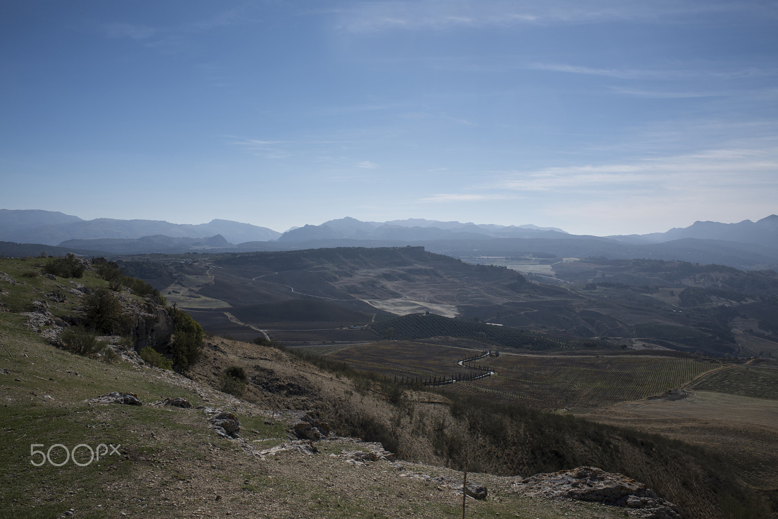 Nikon D810 + Nikon AF Nikkor 28mm F2.8D sample photo. Acinipo view ronda, andalucia, spain photography